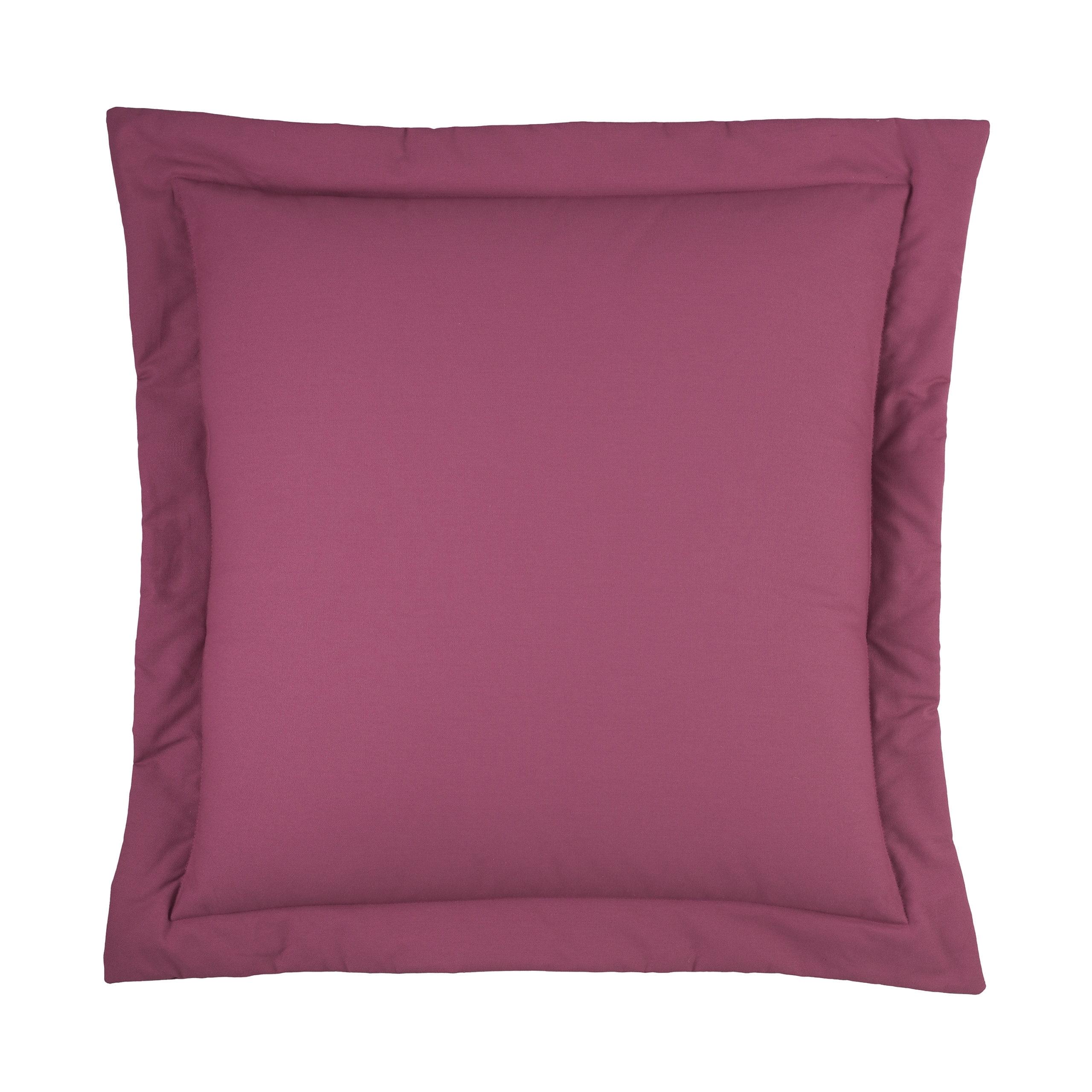 Martella Pink Cotton Euro Sham with Flanged Edge