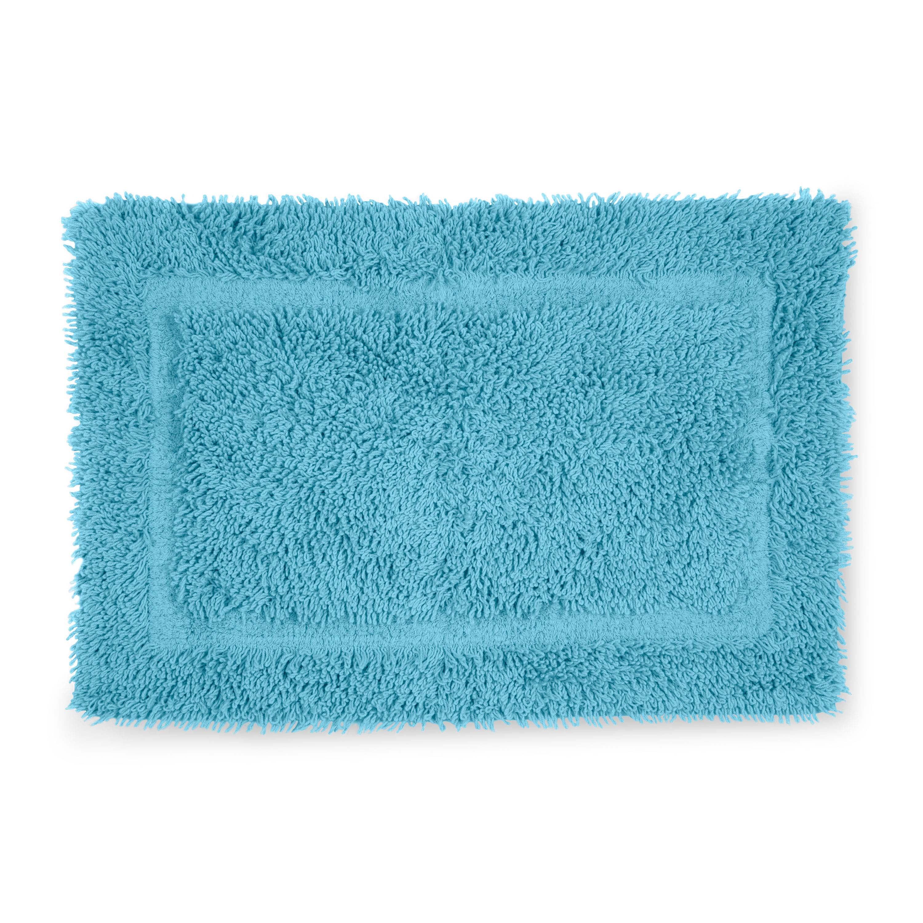 Island Blue 20" x 30" Ringspun Cotton Bath Rug