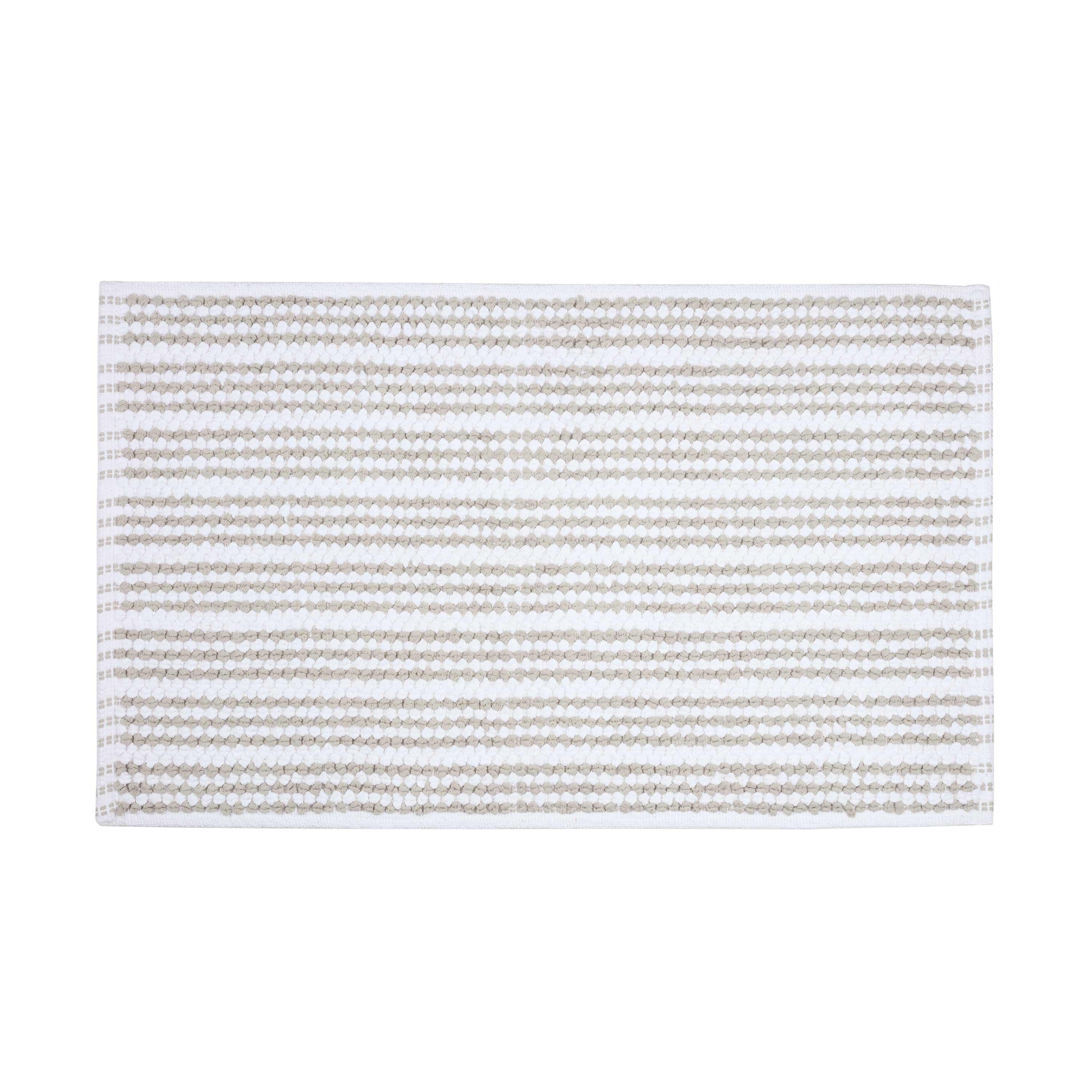 Martex Martex Restore Contrast Stripe 100% Cotton Reversible Bath Rug