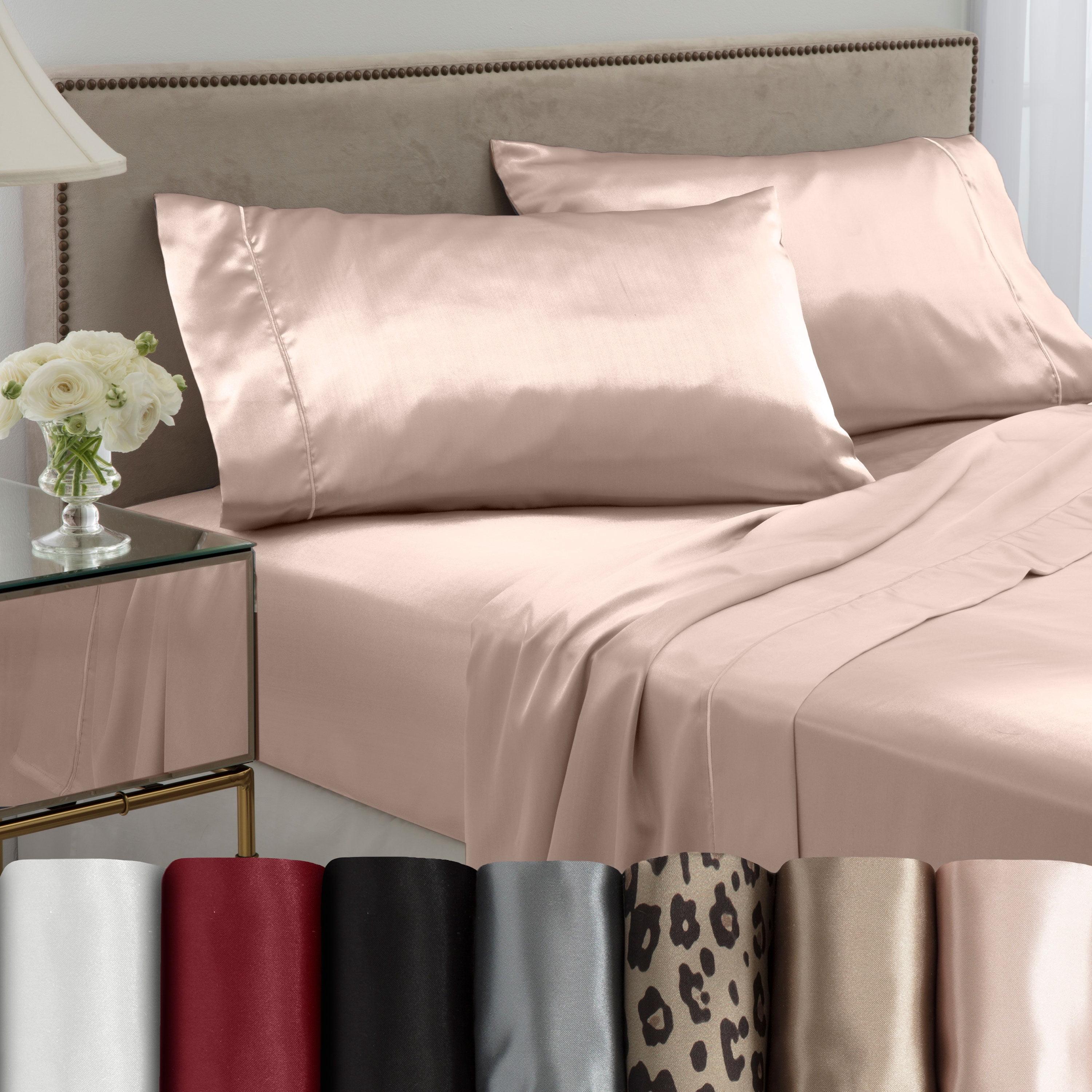 Seduction Martex Elegance Satin Silk Pillowcases Hotel Quality - Super Soft & Breathable Great For Hair And Skin (Set of 2)