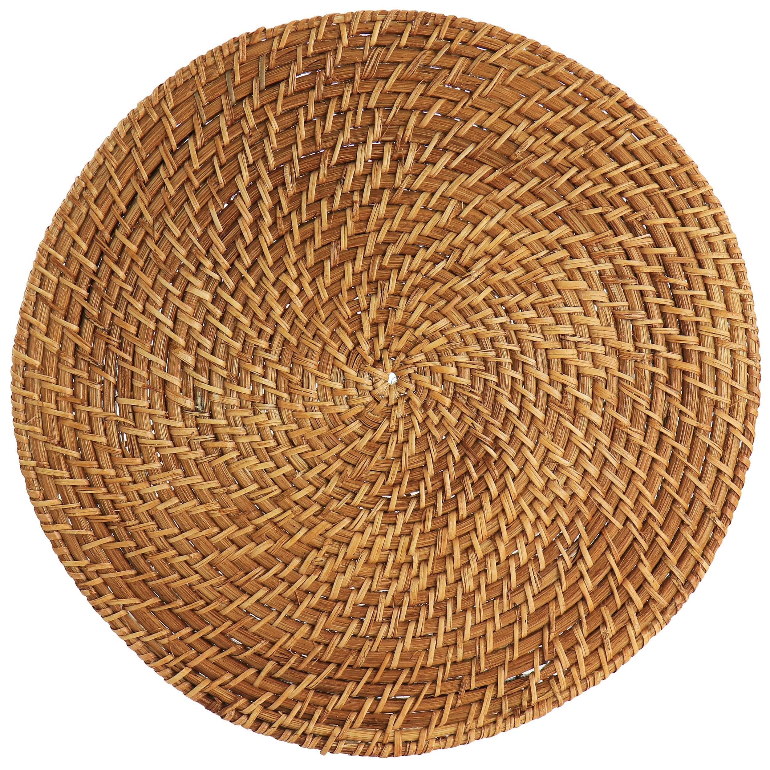 Natural Rattan 14" Woven Round Placemat