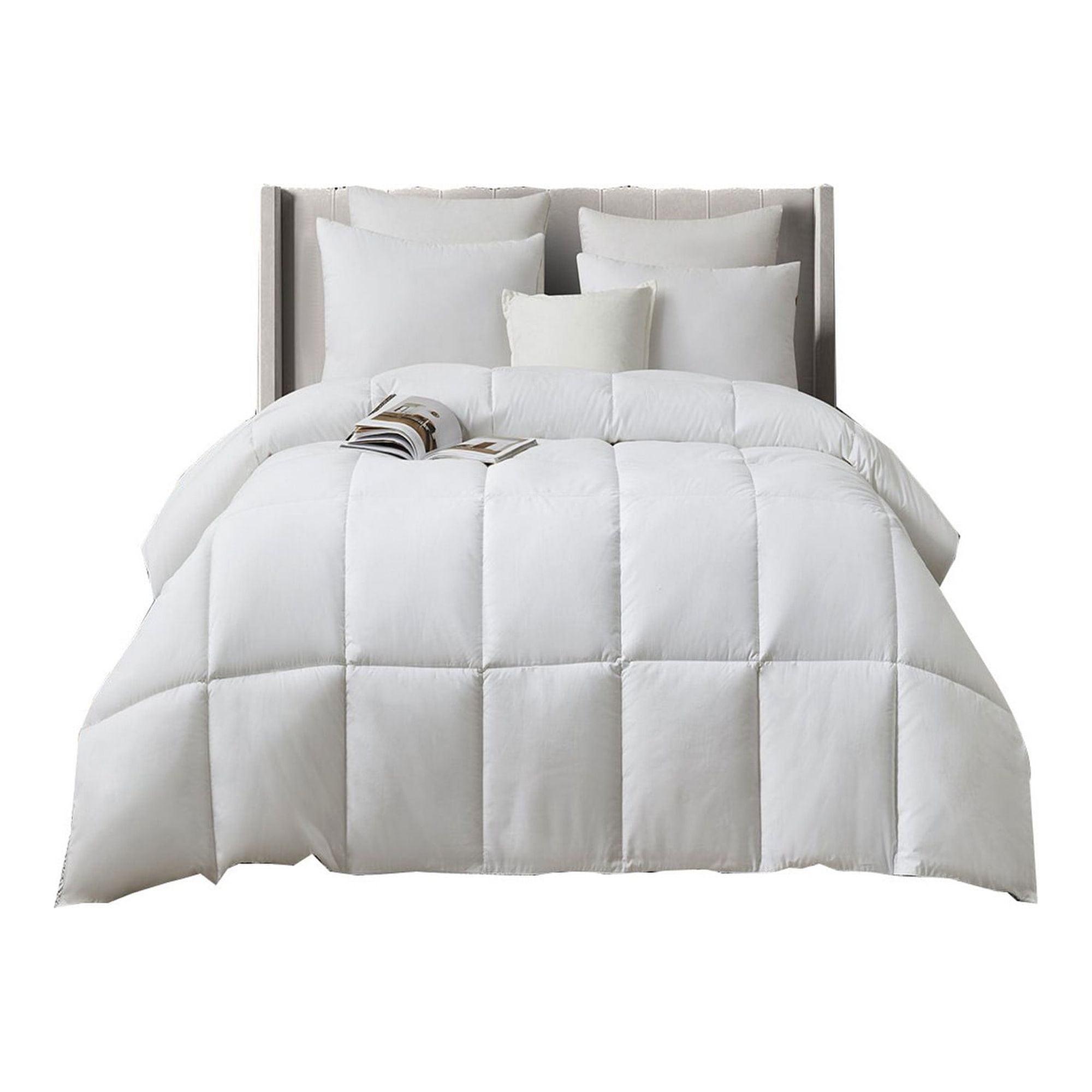 King White Cotton Blend Comforter with Polyfill