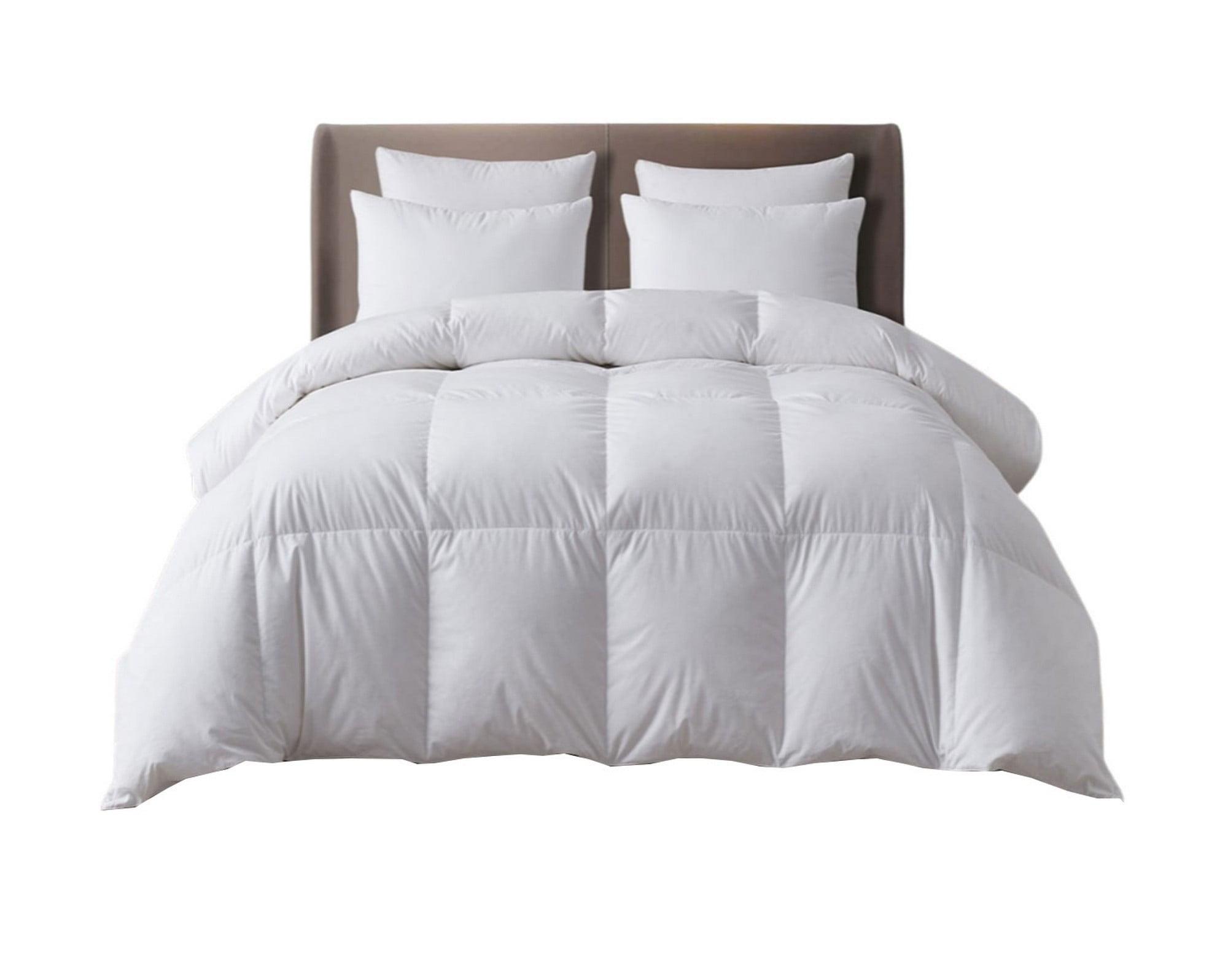 King White Cotton Goose Down Bedspread