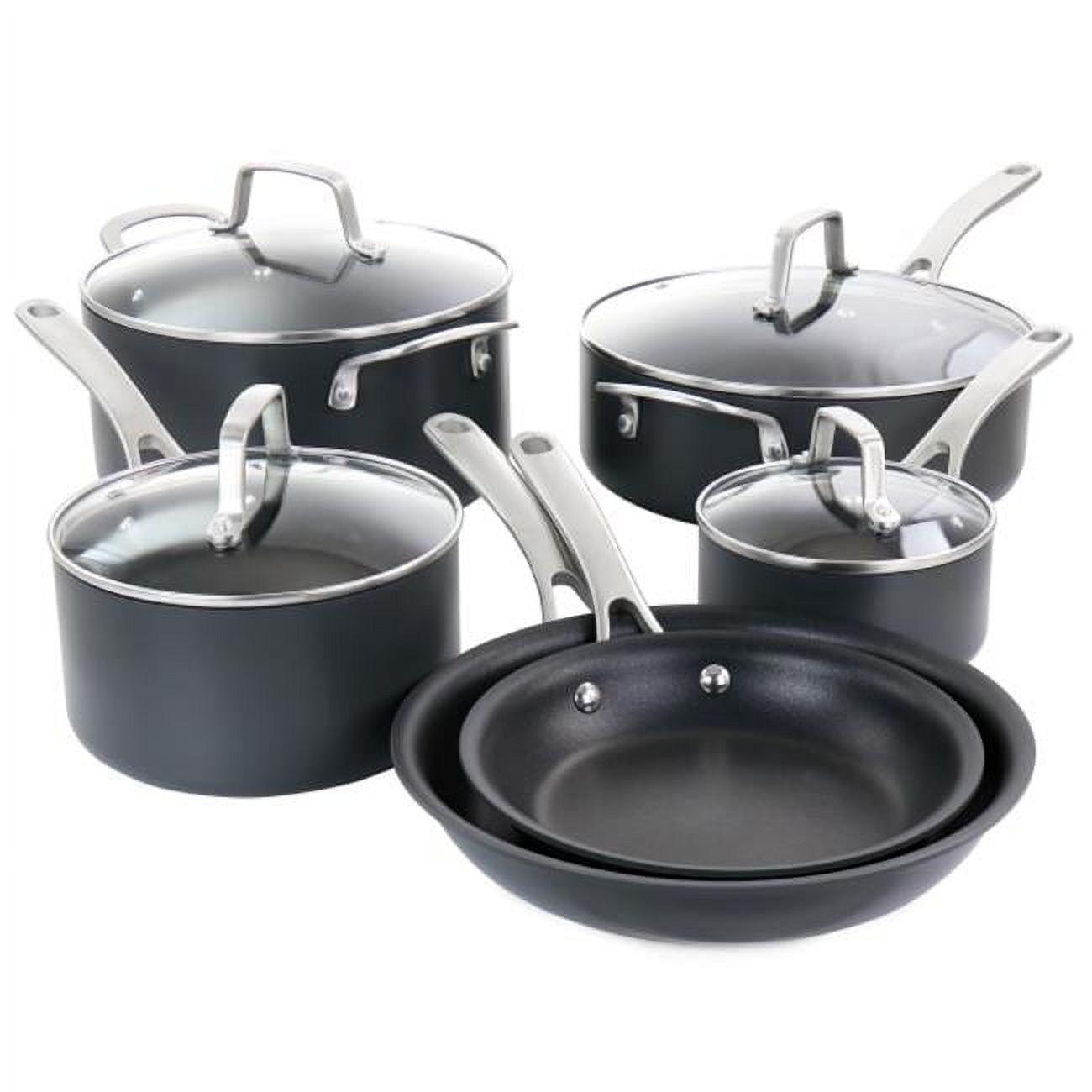 Martha Stewart 10 Piece Hard-Anodized Aluminum Non Stick Cookware Set