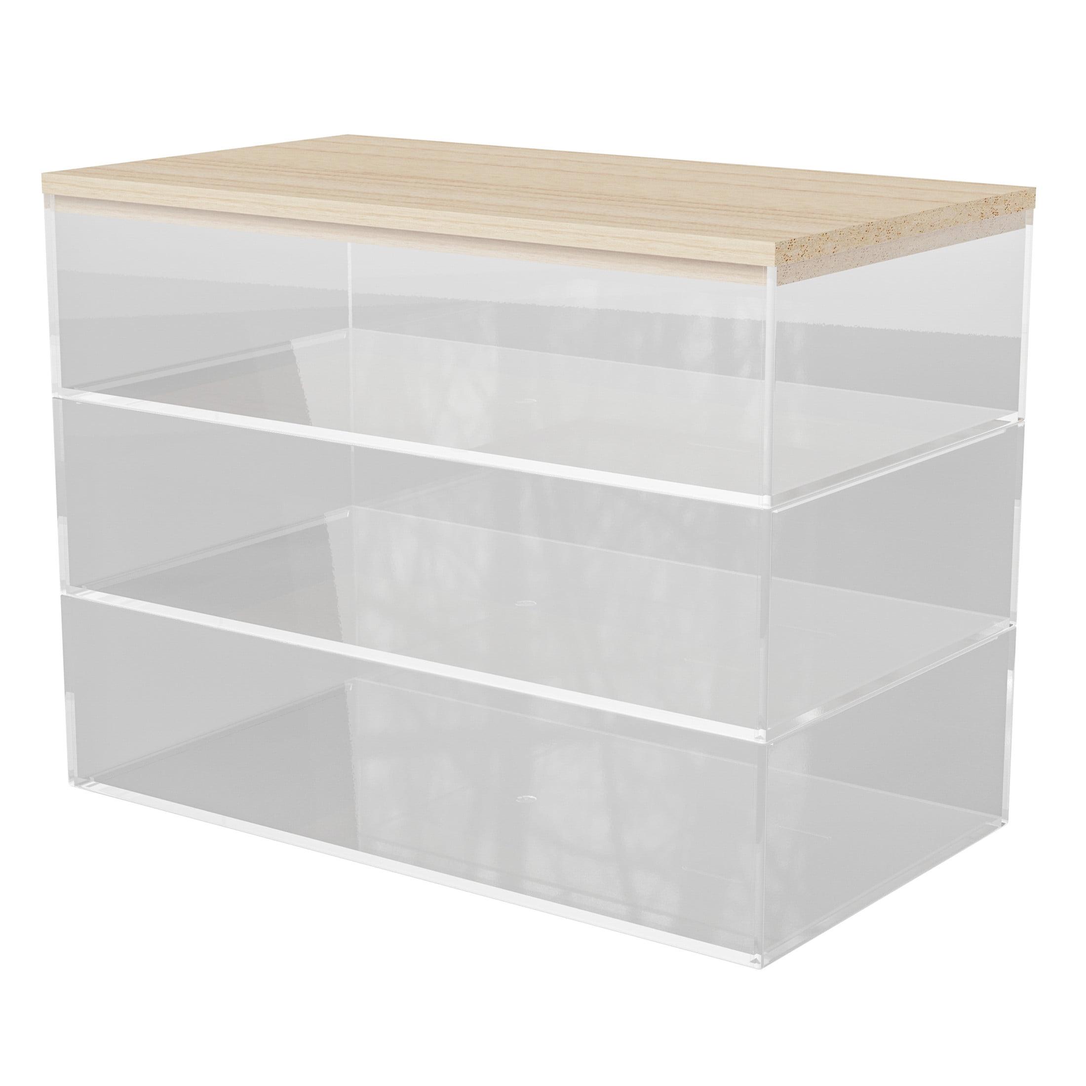 Thomas Martha Stewart Premium Plastic Storage Bins with Wooden Lid