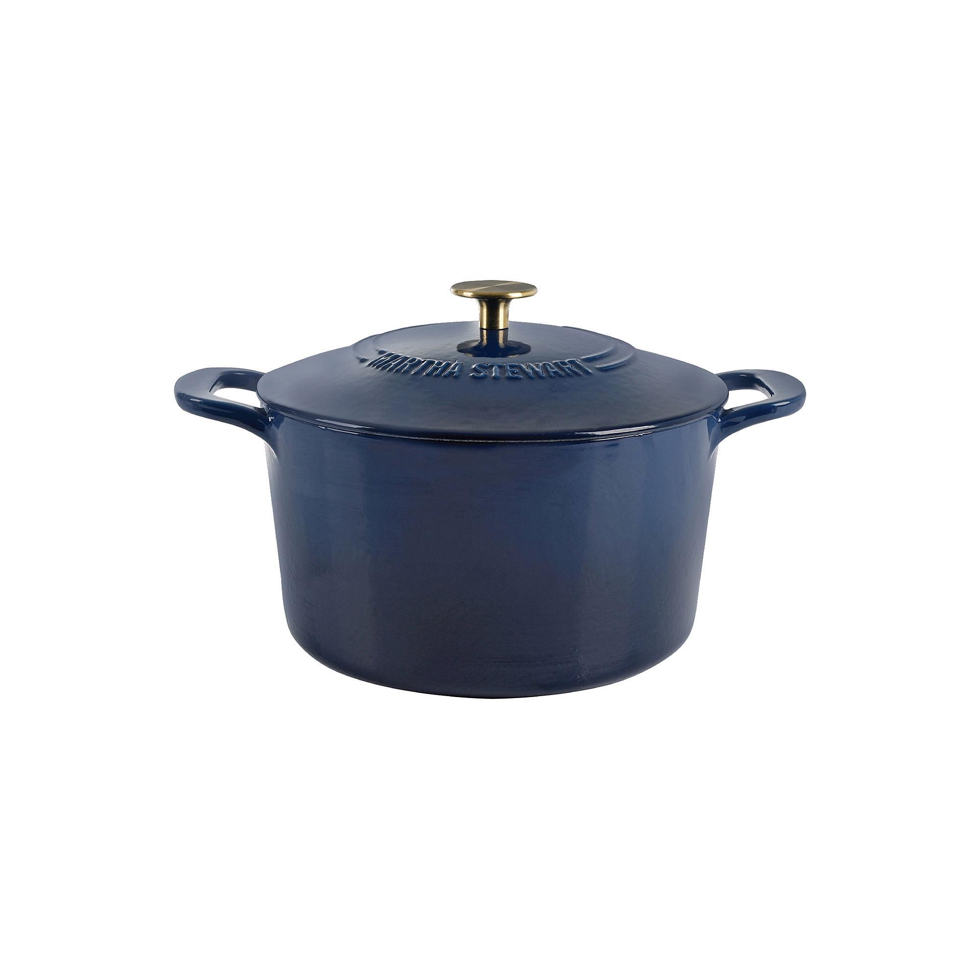 Martha Stewart Gatwick 7 qt. Cast Iron Round Dutch Oven with Lid