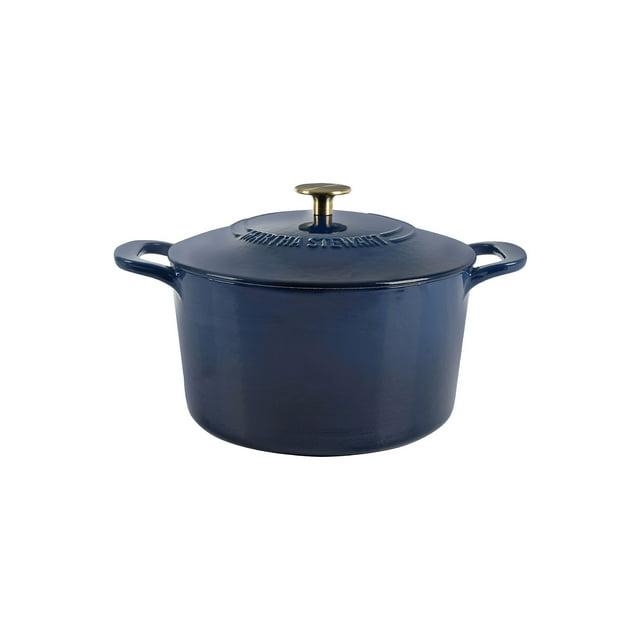 Martha Stewart Gatwick 7 qt. Cast Iron Round Dutch Oven with Lid