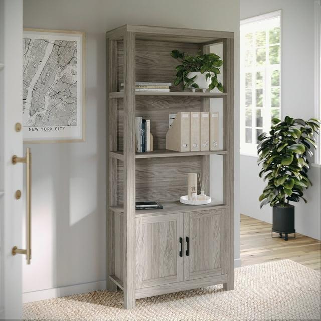 Martha Stewart Teague Martha Stewart 68" Shaker Bookcase with Storage Cabinet