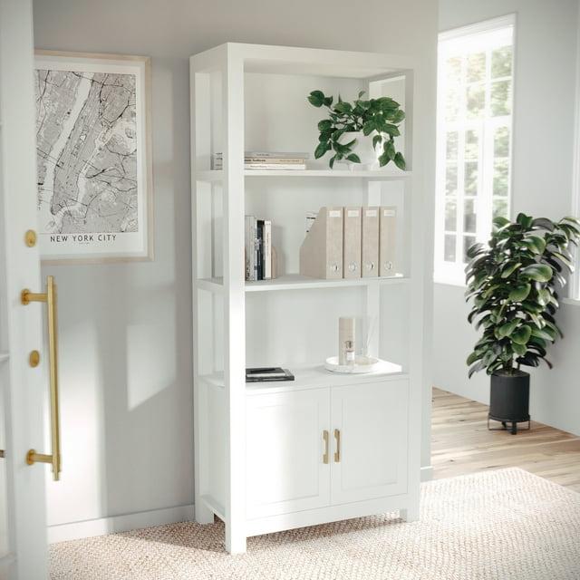 Martha Stewart Teague Martha Stewart 68" Shaker Bookcase with Storage Cabinet