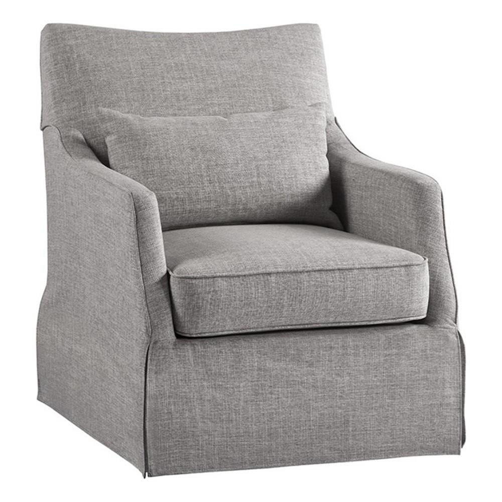 Martha Stewart London 360°Swivel Armchair with Lumbar Pillow