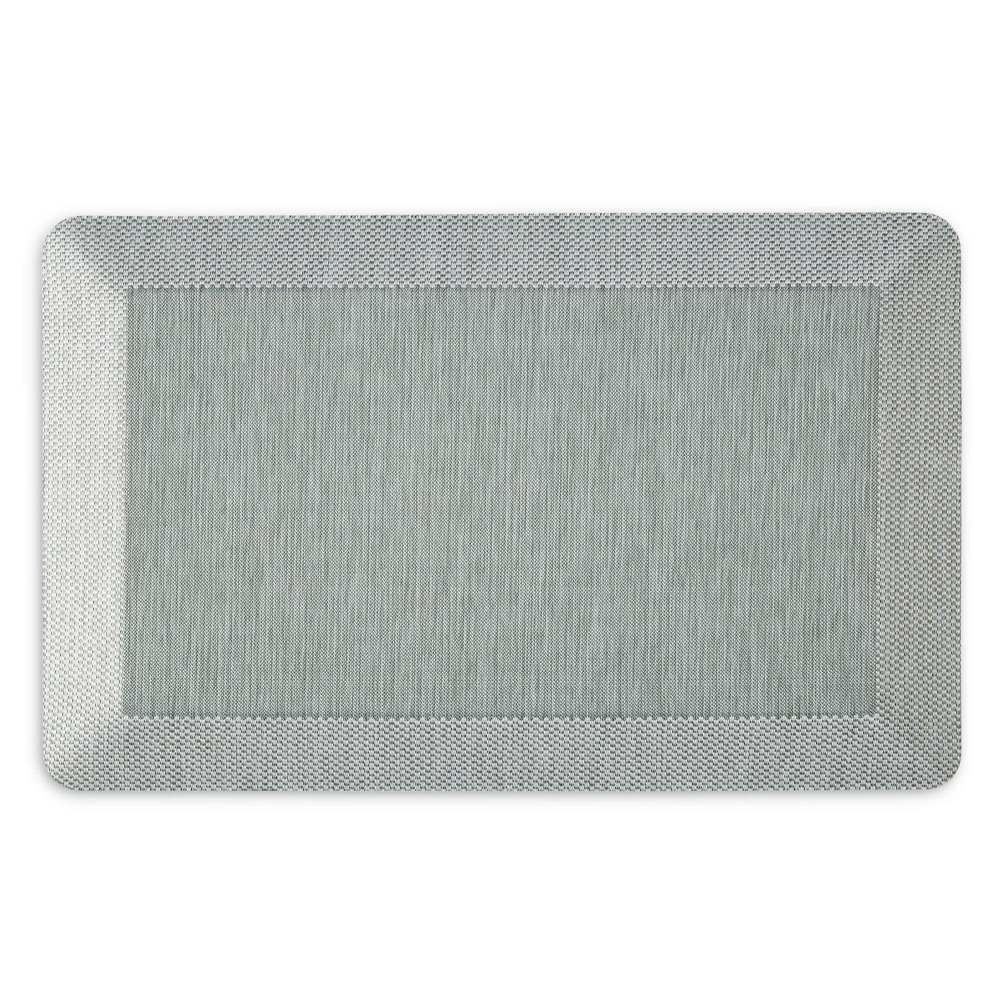 Mint Green Rectangular Memory Foam Anti-Fatigue Kitchen Mat