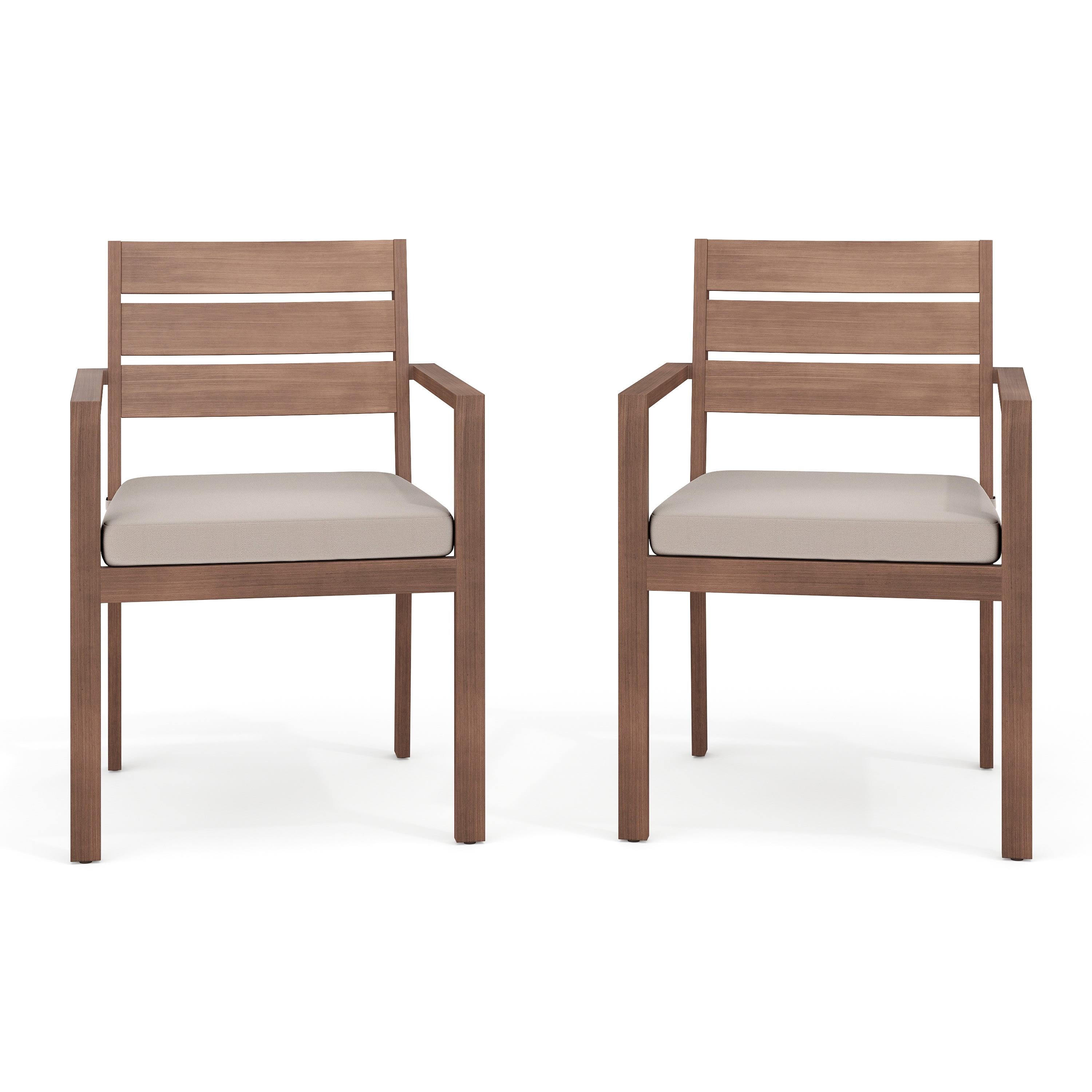 Martha Stewart Martha Stewart Bedford All-Weather Stacking Patio Dining Armchairs With Seat Cushions (Set of 2)