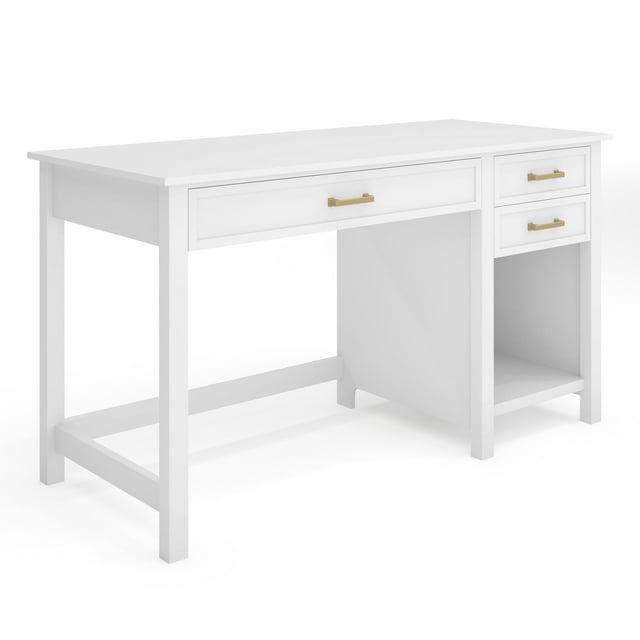 Martha Stewart Martha Stewart Hutton Shaker Style Home Office Desk With 2 Side Drawers