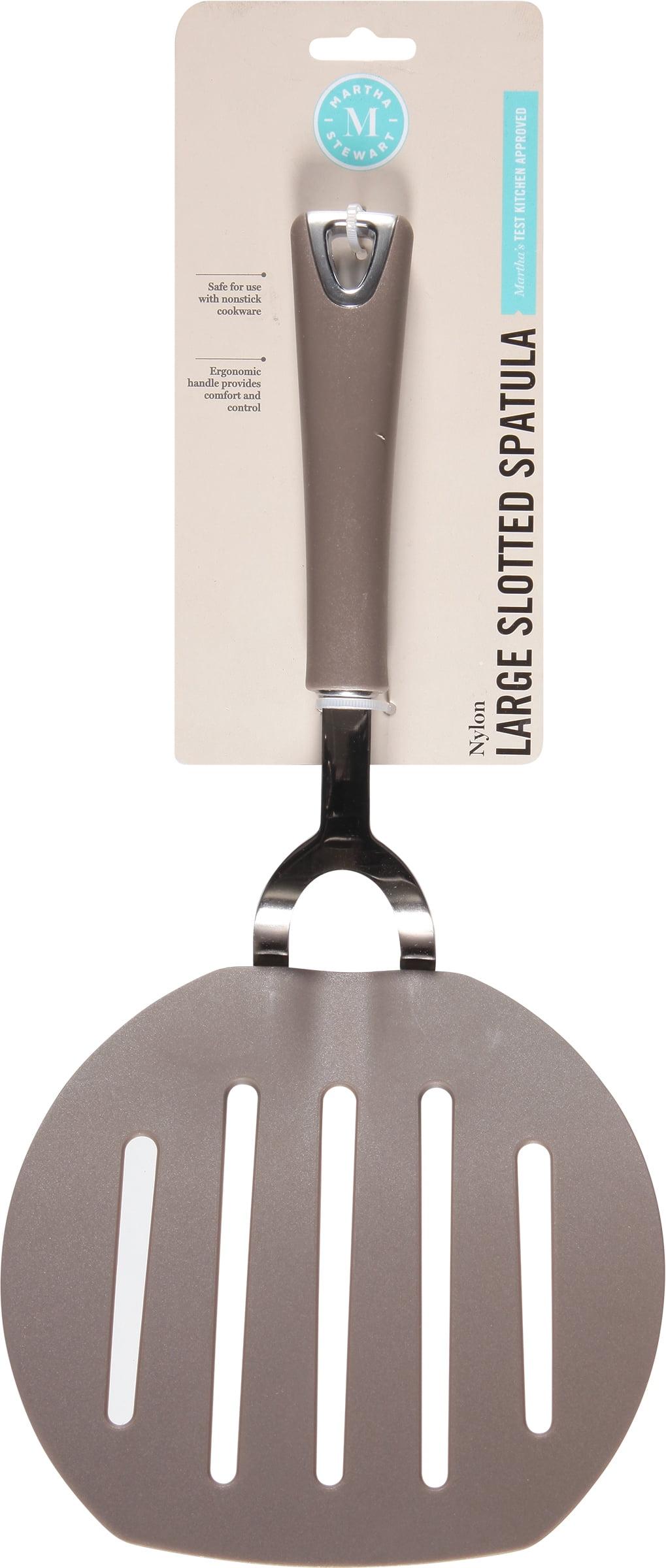 Martha Stewart Large Nylon Slotted Spatula In Taupe