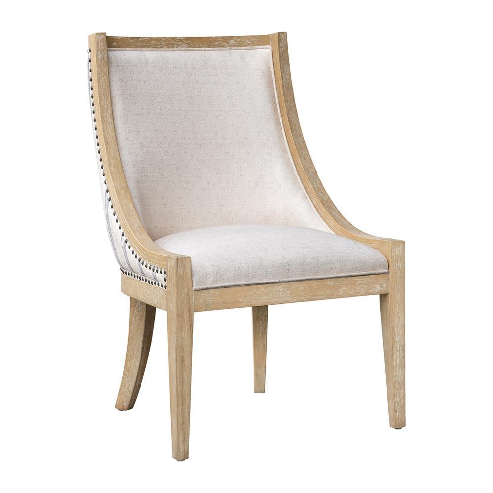 Martha Stewart Elmcrest Farmhouse Dining Chair with Nailhead Trim