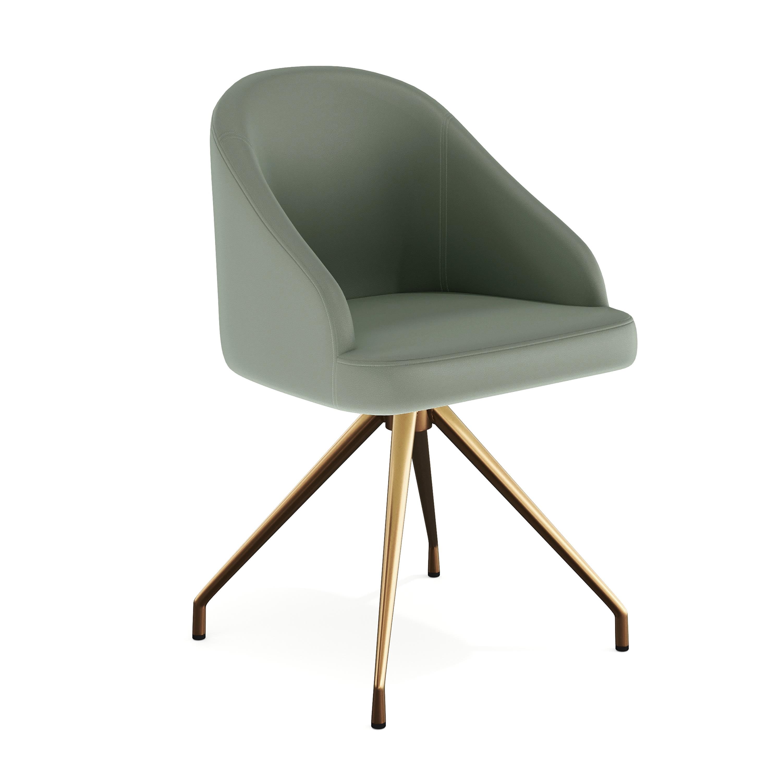 Martha Stewart Martha Stewart Sora Upholstered Stationary Swivel Home Office Chair