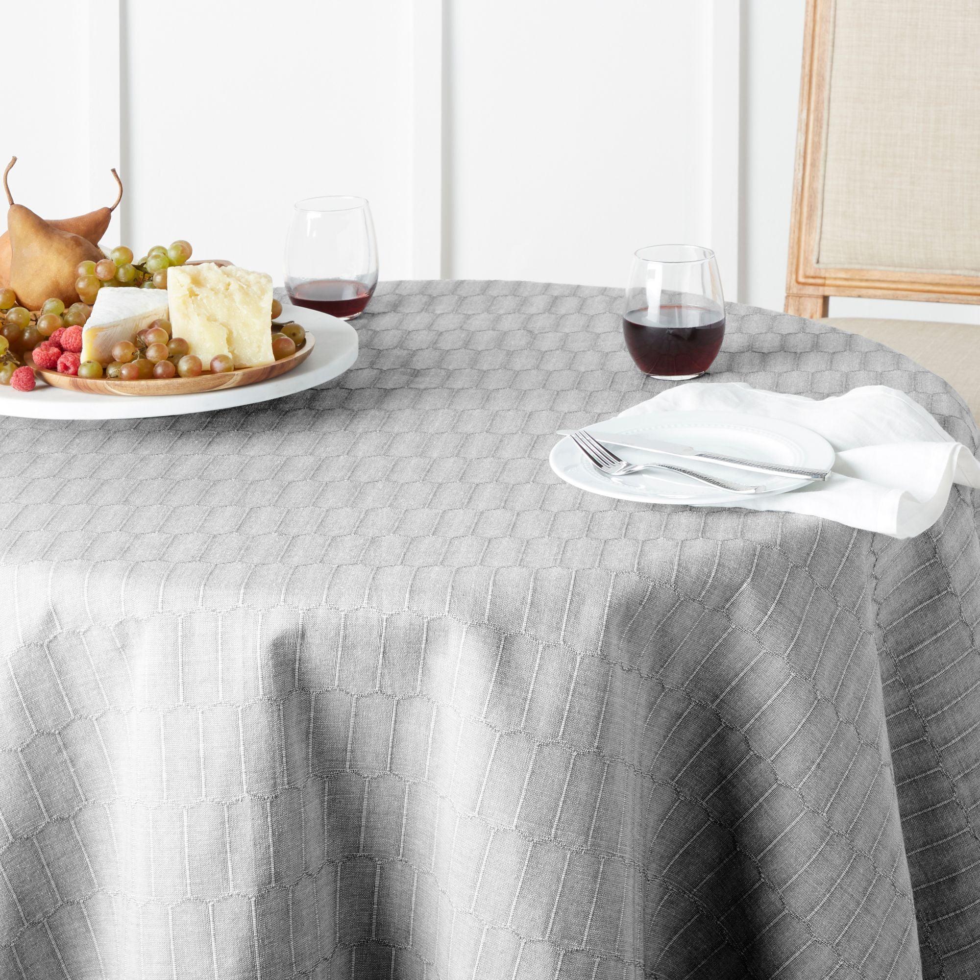 Martha Stewart Geometric Round Tablecloth