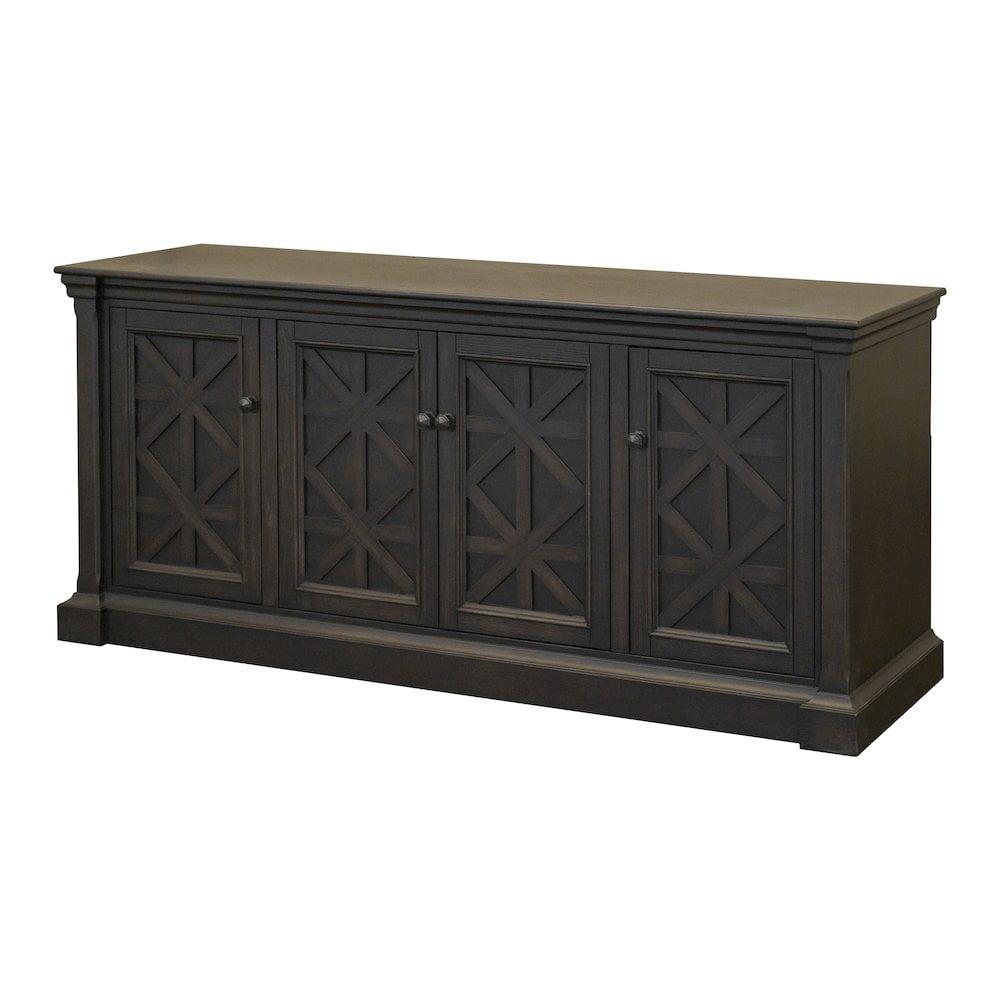 Kingston Traditional 70" TV Console: English Manor Style, No Assembly - Martin Furniture