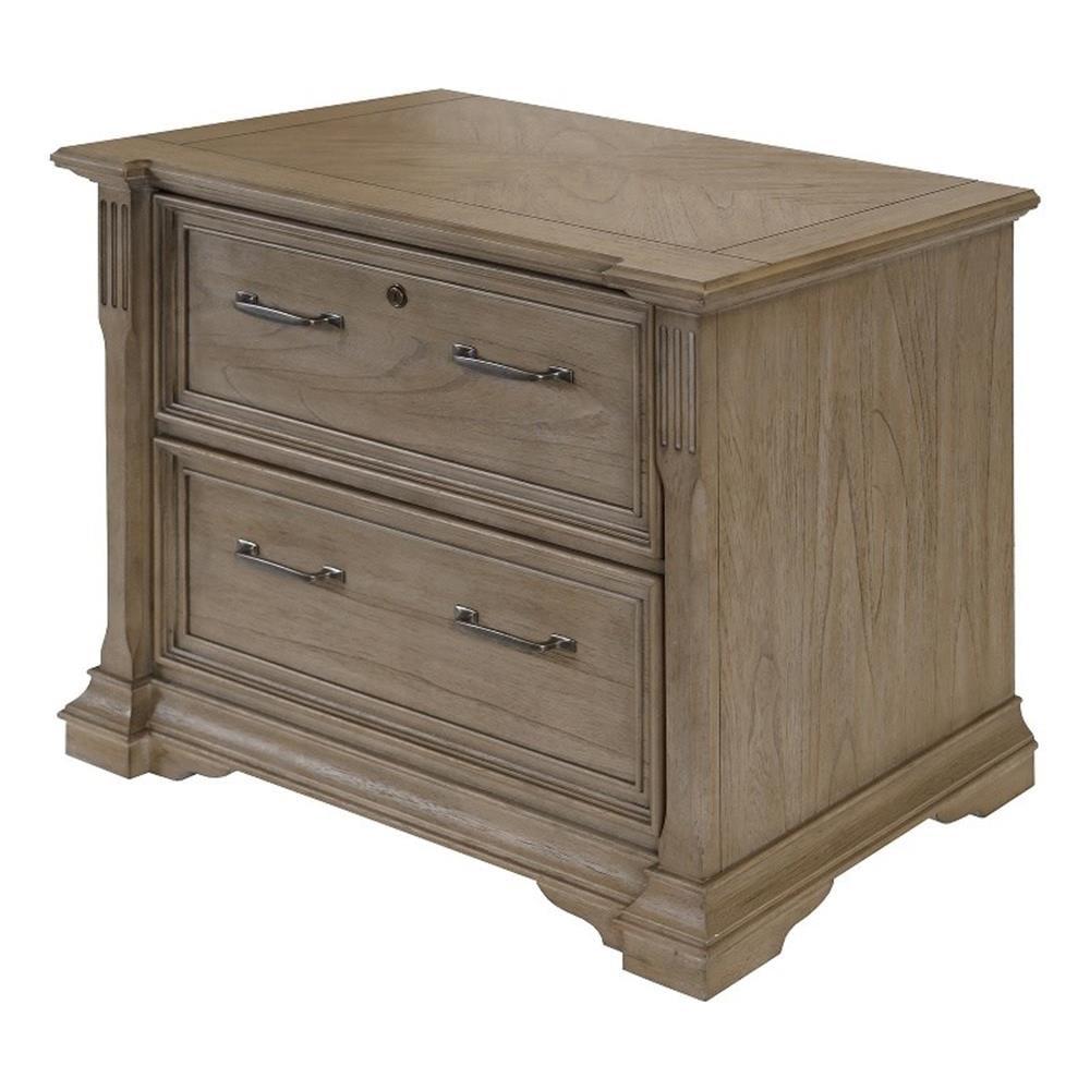 Bristol Traditional Wood Lateral File Light Brown - Martin Furniture: No Assembly, 2 Drawers, 26"H