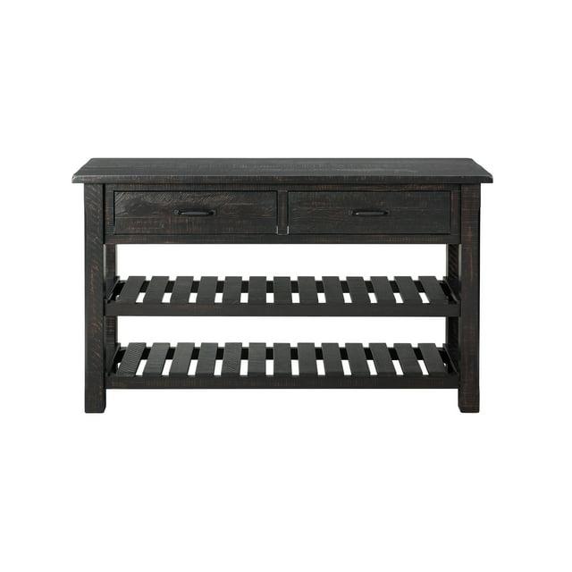 Martin Svensson Barn Door Solid Wood Sofa Console Table Antique Black