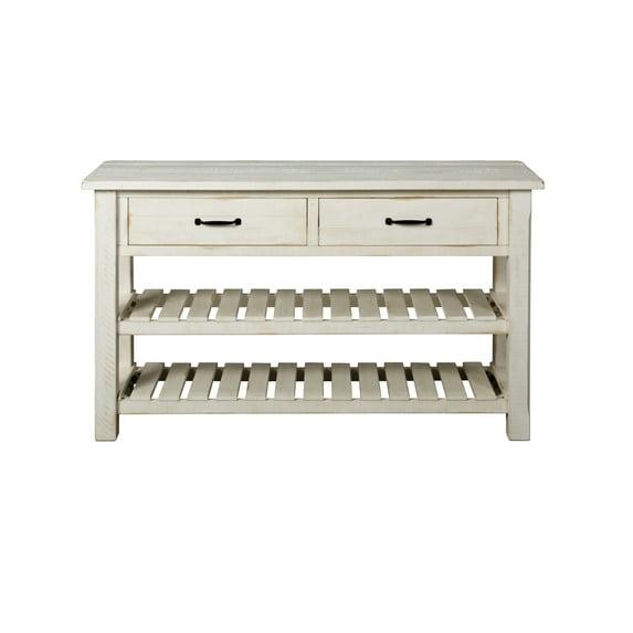 Martin Svensson Home Barn Door Collection Sofa Table, Antique White