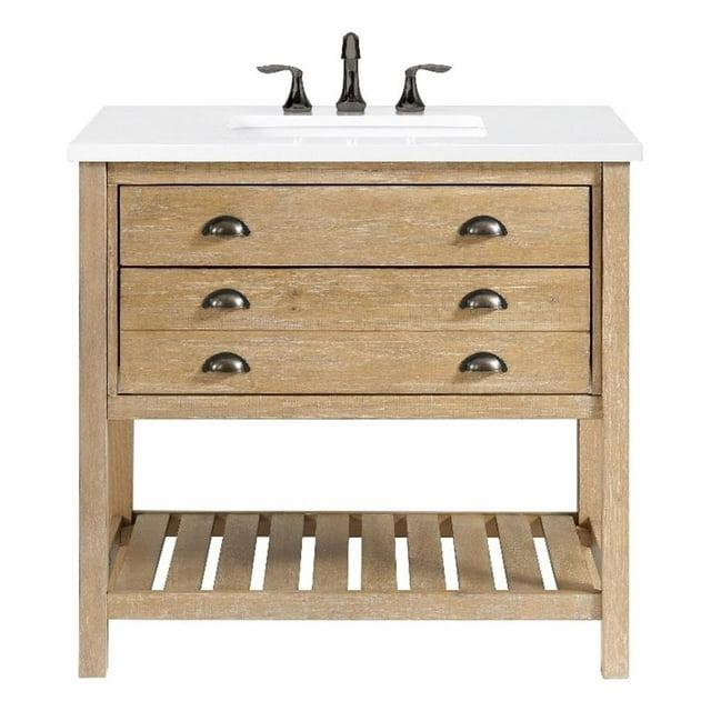 Martin Svensson Home Monterey 37" Wood Single Bathroom Vanity Driftwood