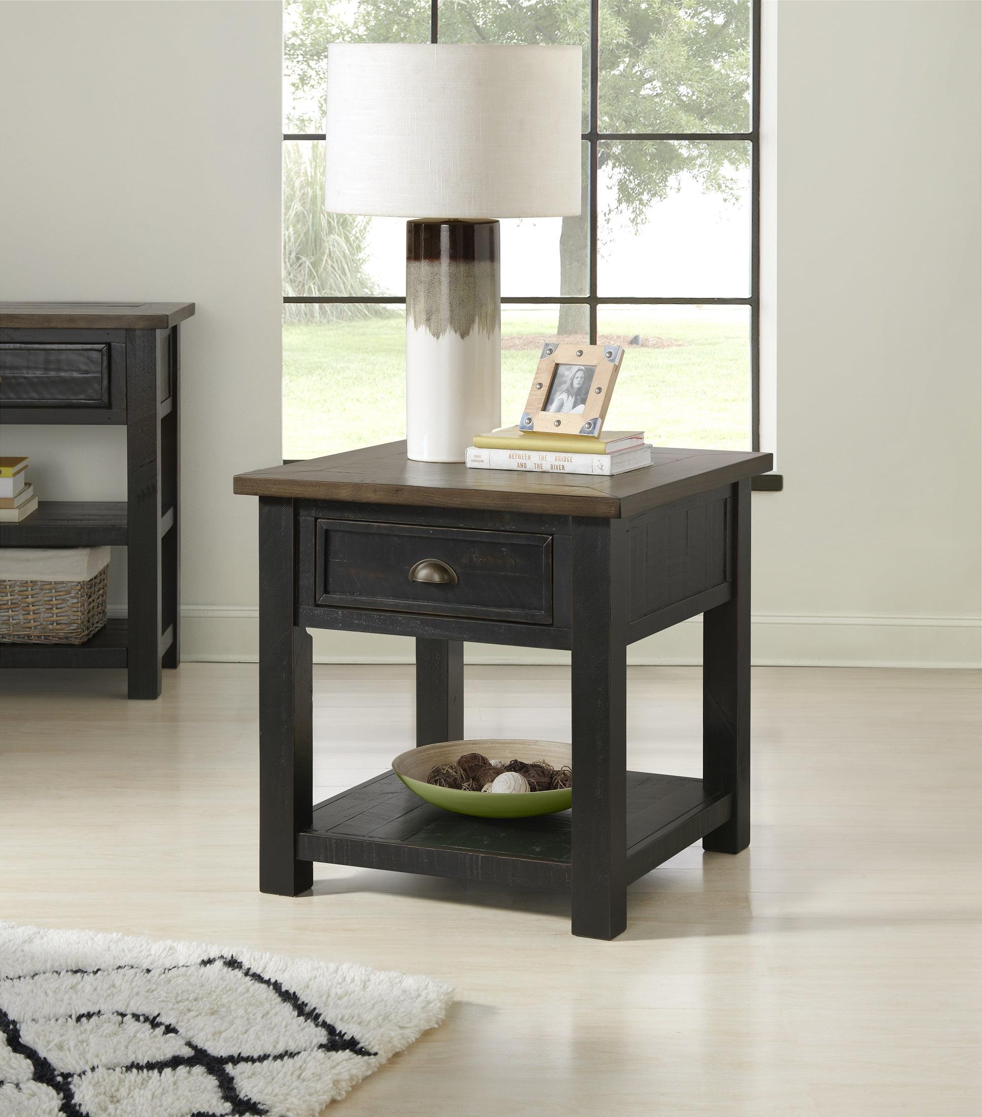 Martin Svensson Home Monterey End Table, Black and Brown