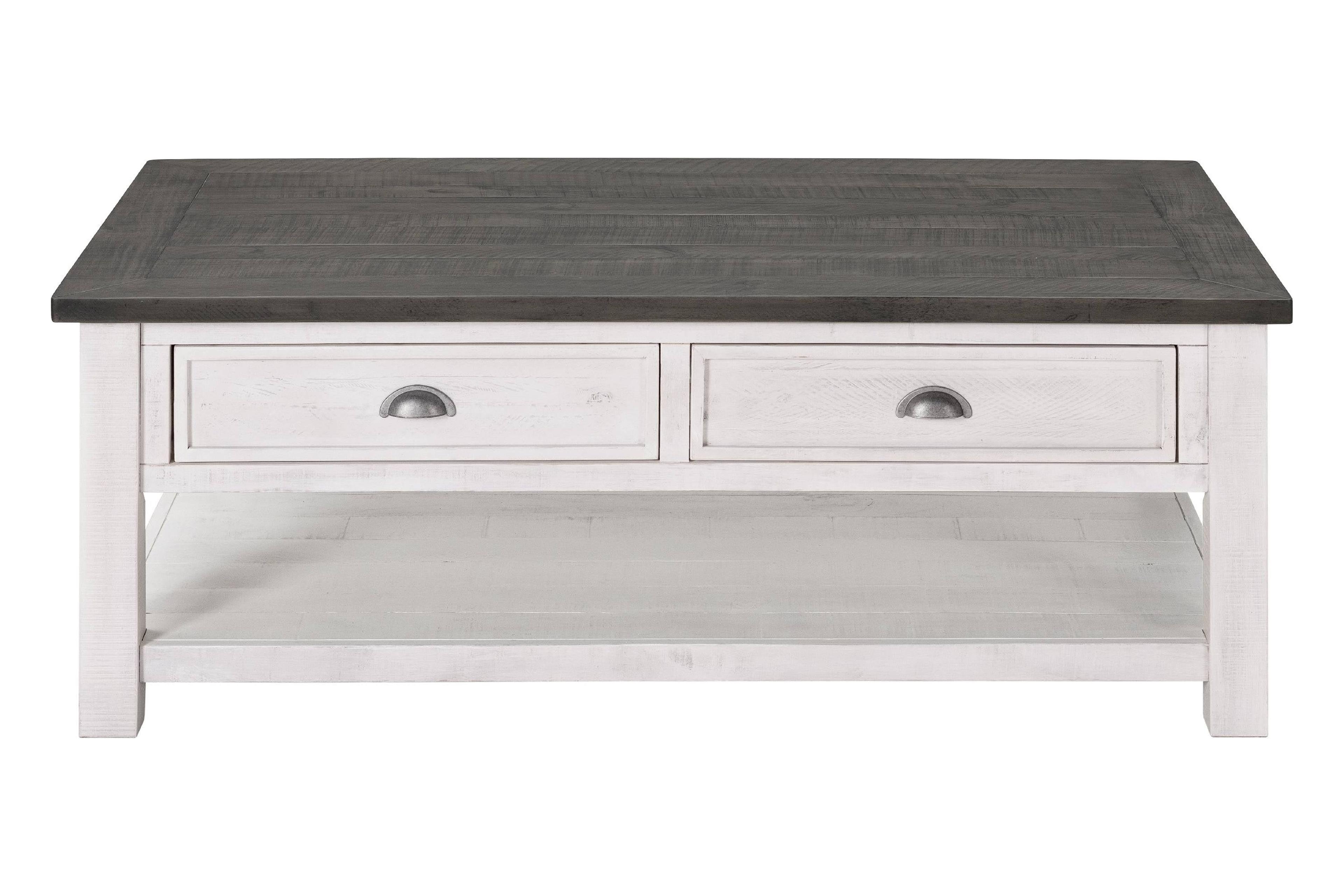 Svensson Home Monterey Solid Wood Coffee Table White with Grey Top