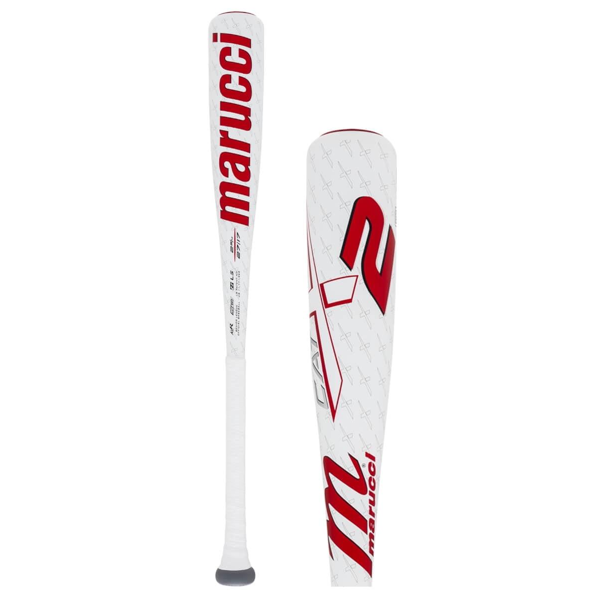 Marucci CATX2 29" White and Red Composite Baseball Bat