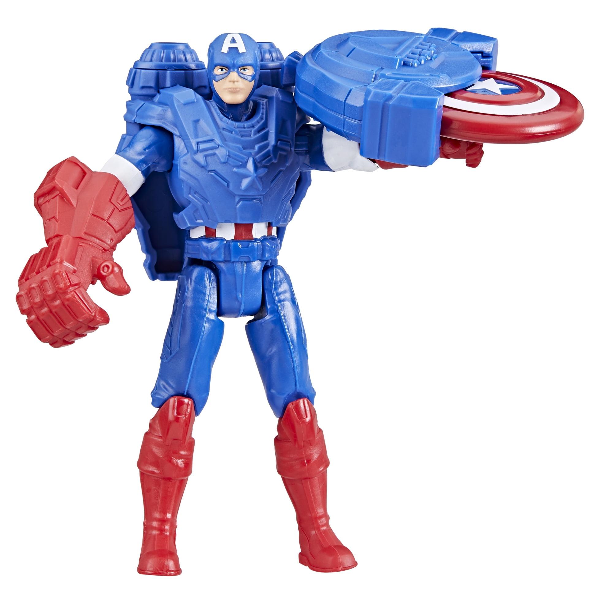 Marvel Avengers 4-Inch Captain America Action Figure with Battle Gear