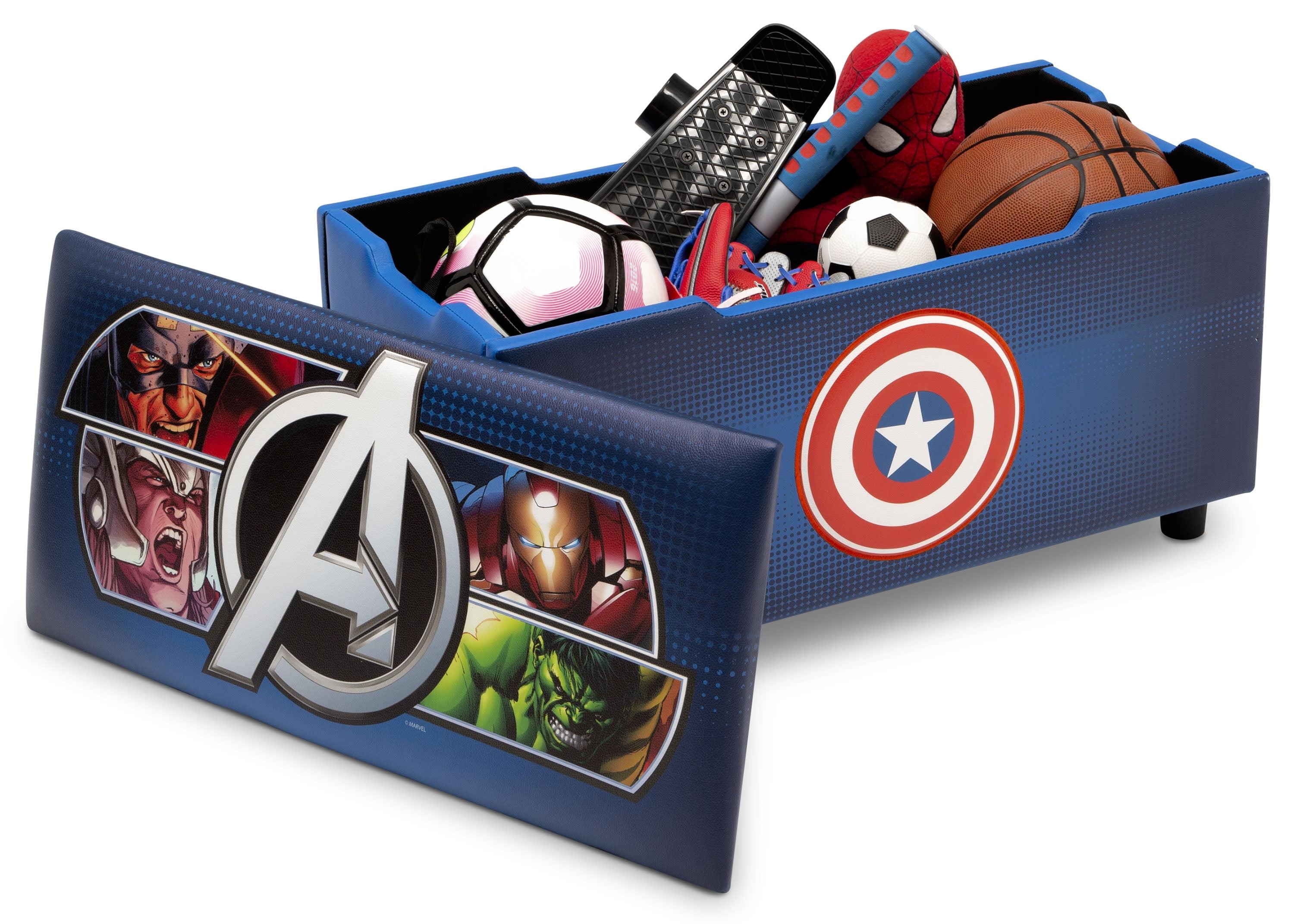 Delta Children Marvel Avengers 3D Upholstered Storage Bench