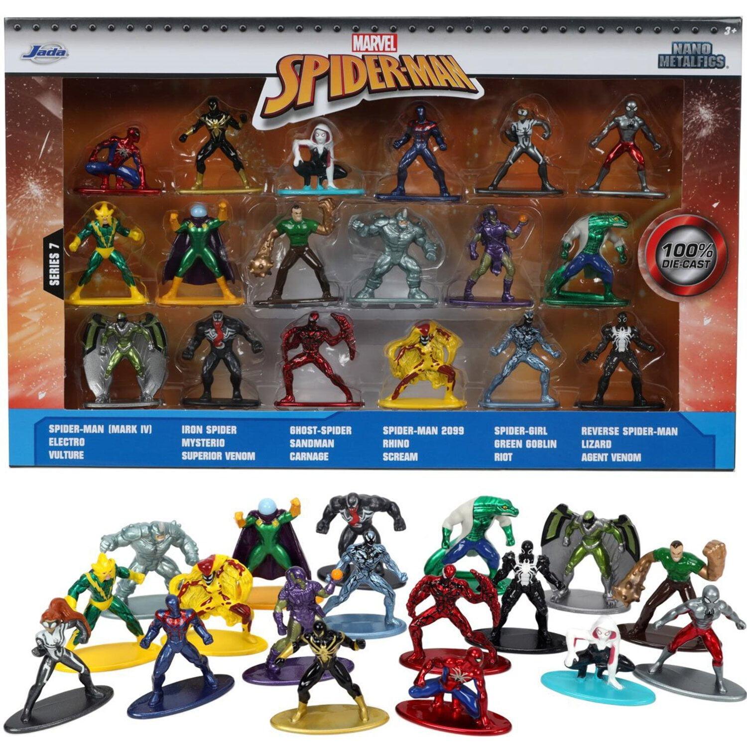 Marvel Spider-Man Die-Cast Metal Mini-Figure 18-Pack Set