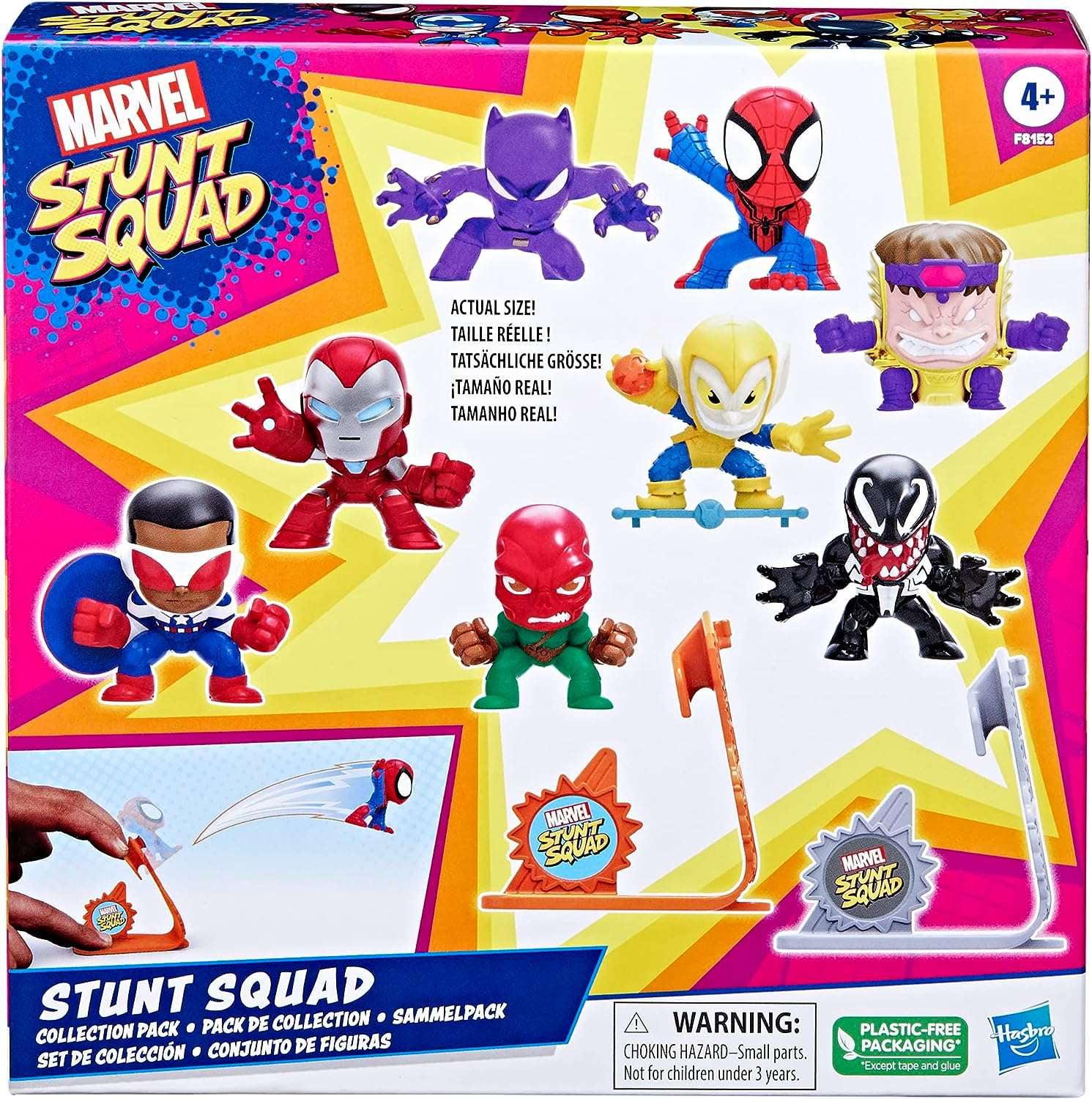 Marvel Stunt Squad 8-Figure Action Set with Launchers