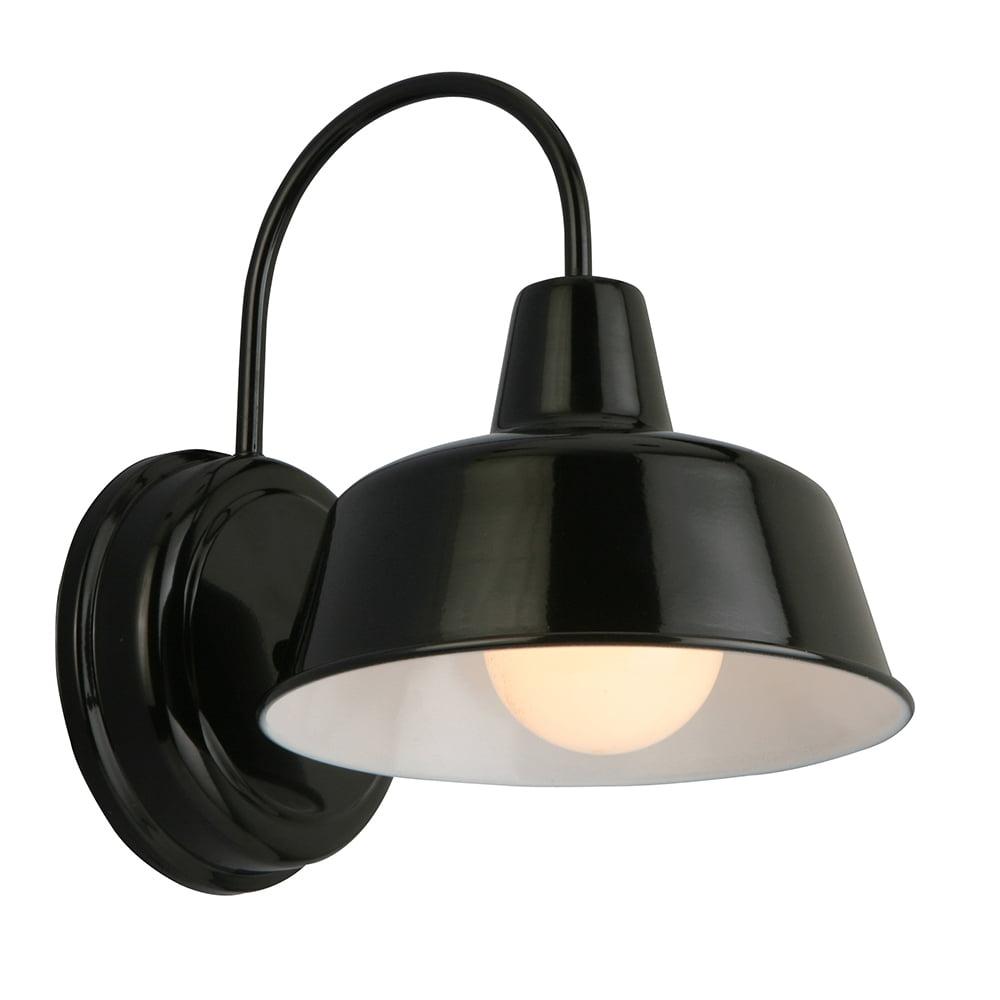 Mason 11" Satin Black Industrial Farmhouse Outdoor Sconce