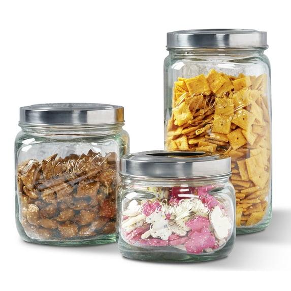 Mason Craft & More Vintage Storage Jars Glass Canister - Set of 3