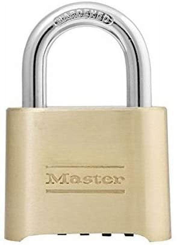 Master Lock Brass Combination Padlock with Hardened Steel Shackle