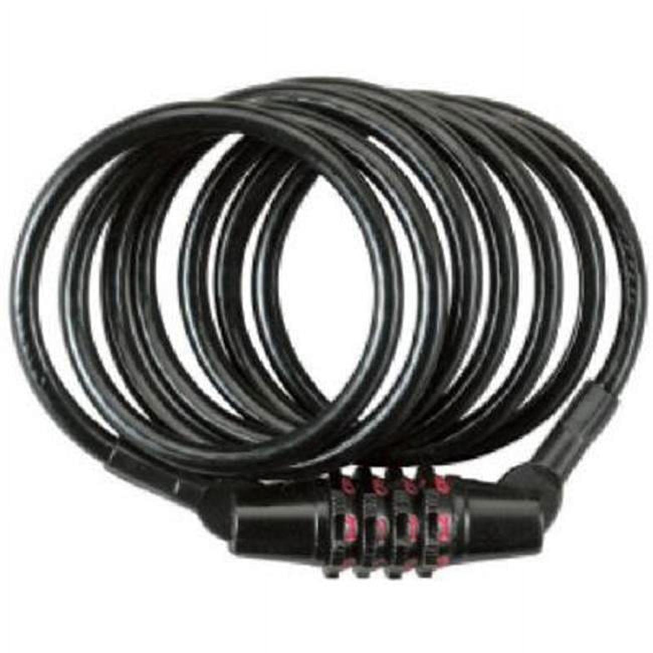 Master Lock Black 4-Foot Steel Combination Cable Lock