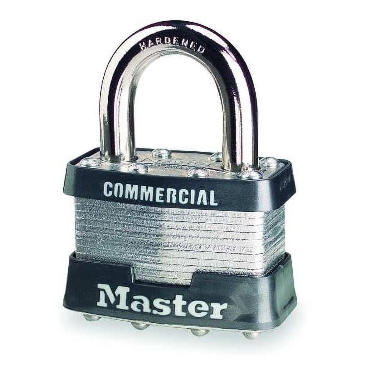 Master Lock Steel Padlock with Laminated Finish, 3/4 in, Silver