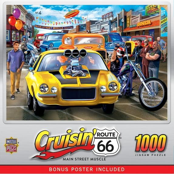 MasterPieces 1000 Piece Jigsaw Puzzle - Main Street Muscle - 19.25"x26.75"