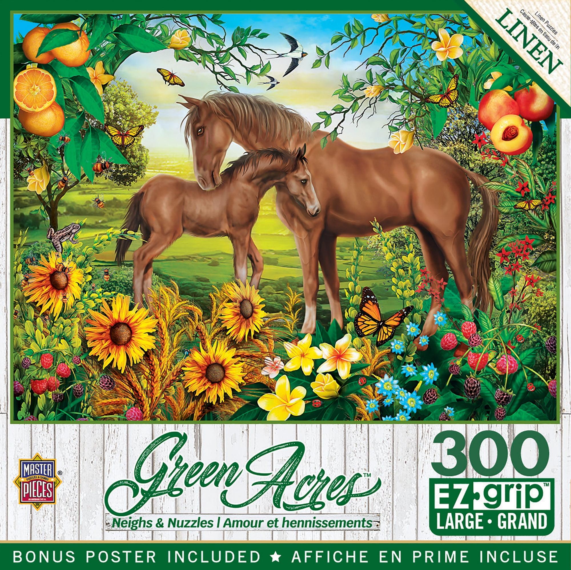 MasterPieces Inc Neighs & Nuzzles 300 Piece Large EZ Grip Jigsaw Puzzle