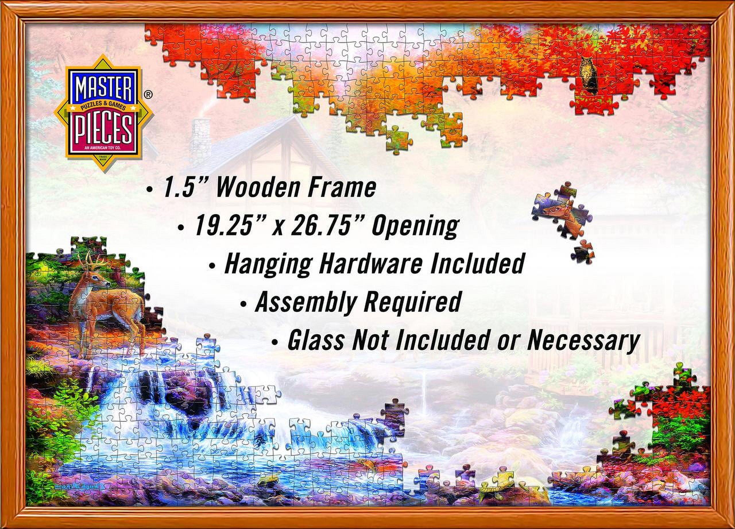 Natural Wood 19.25" x 26.75" Puzzle Frame Kit