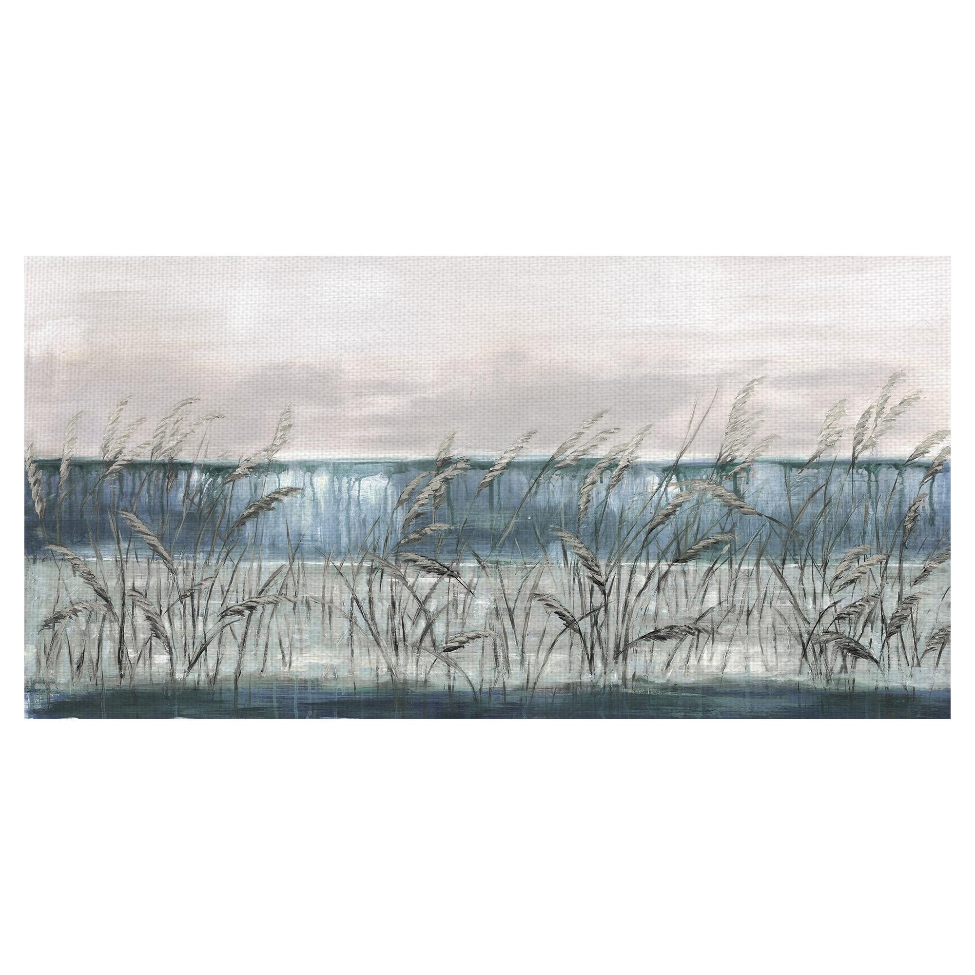 Masterpiece Art Gallery Beach Grass Blues I By Sandy Doonan Canvas Art Print 17" x 34"