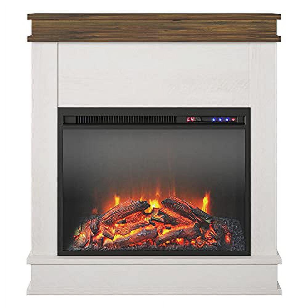 Ameriwood Home Mateo Electric Fireplace with Mantel and Touchscreen Display