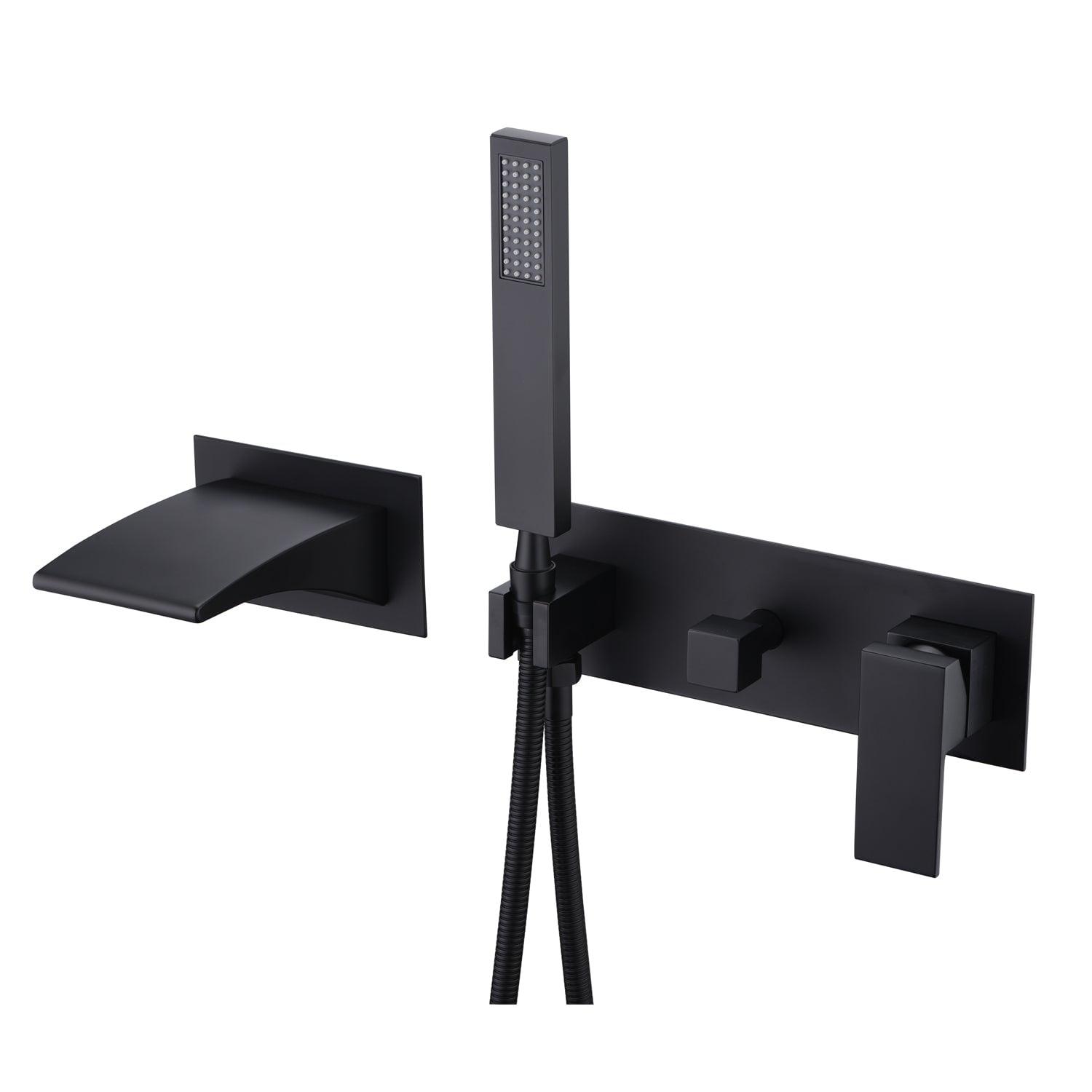 1 Handle Bathroom Waterfall Faucet with Diverter