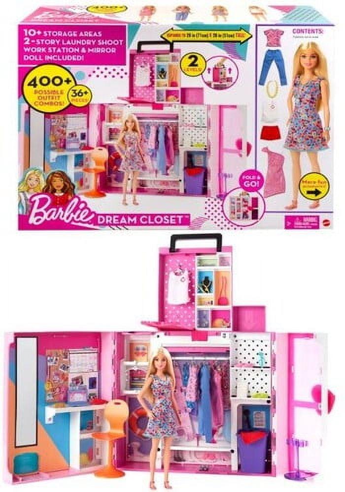 Barbie Dream Closet Playset with Fashion Accessories