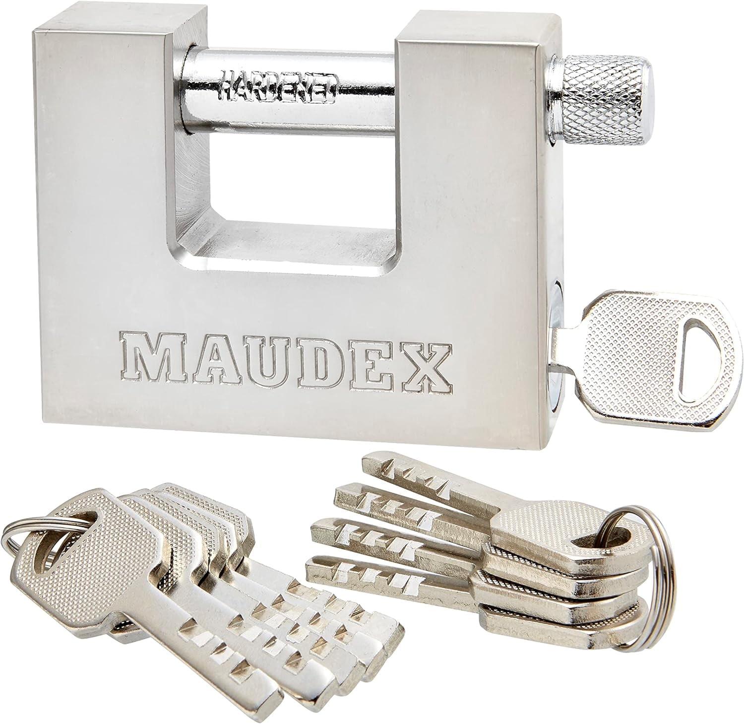 Maudex® MDP/70 Heavy Duty Padlock with Anti-Drill, Anti-Pick Cylinder – 10 Keys, 70mm
