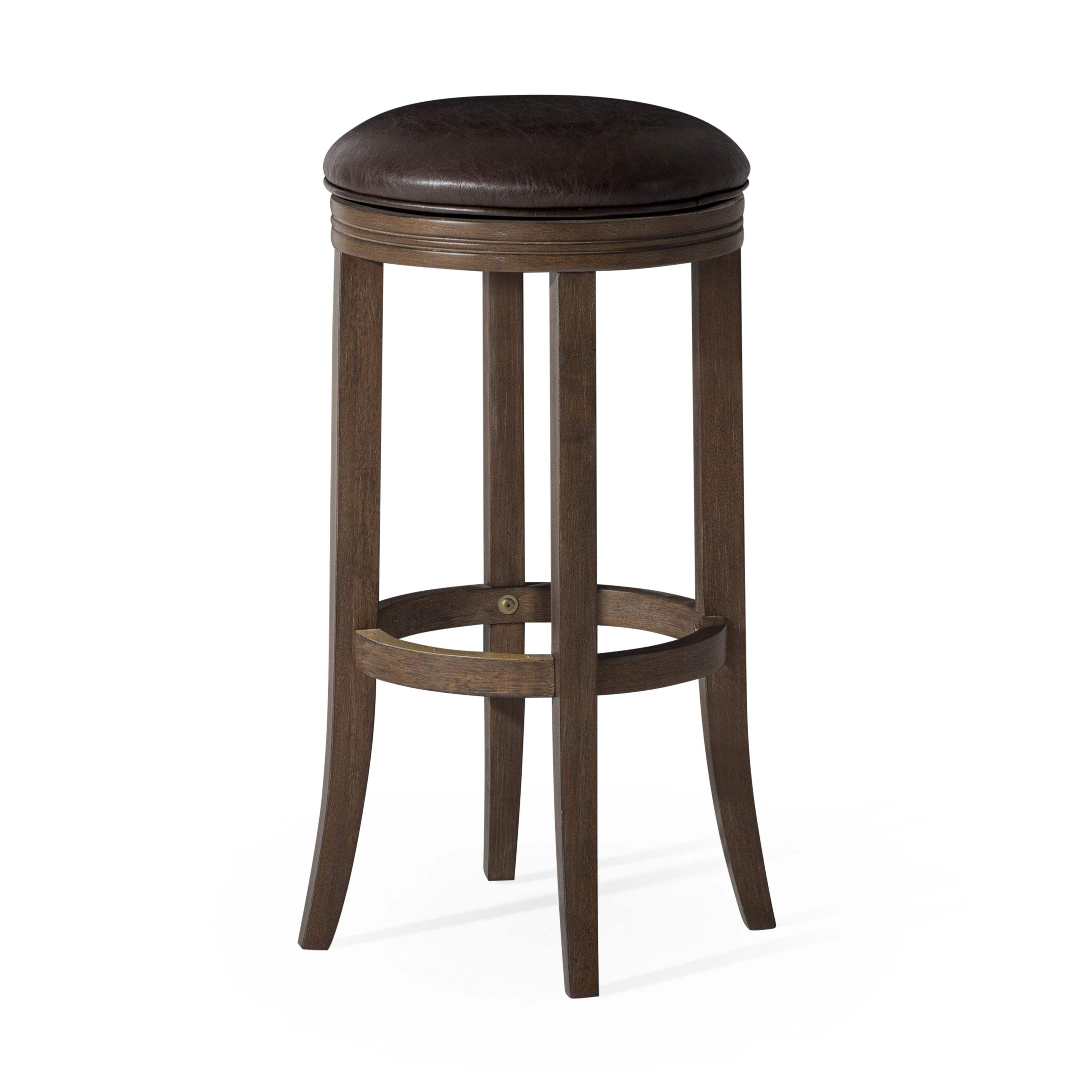 Maven Lane Maven Lane Eva Stool with Vegan Leather Upholstery