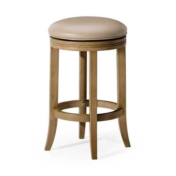 Maven Lane Maven Lane Eva Stool with Faux Leather Upholstery