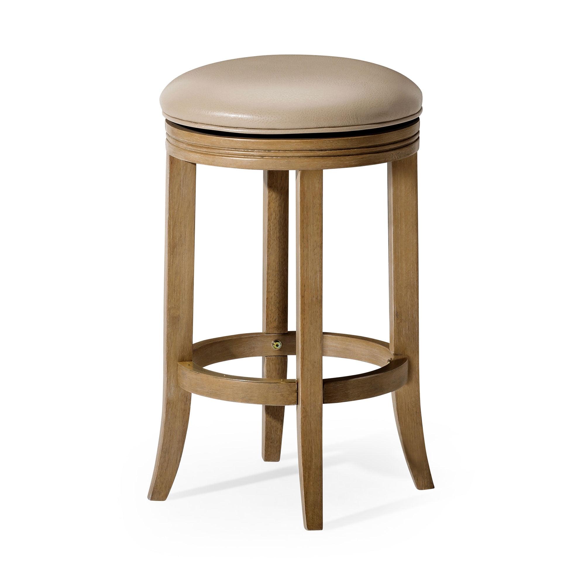 Maven Lane Eva Kitchen Stool with Vegan Leather