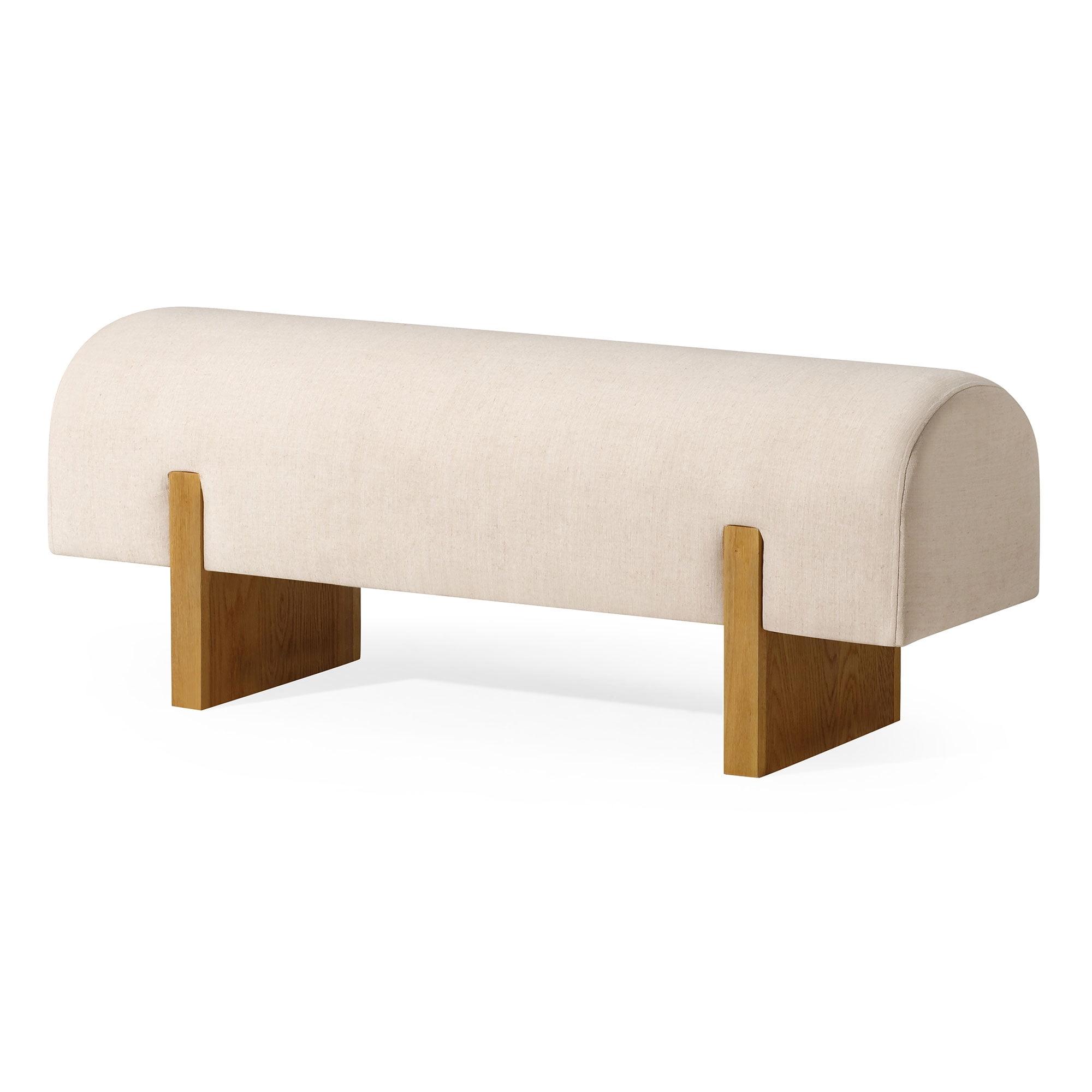 Maven Lane Juno Modern Upholstered Wooden Bench